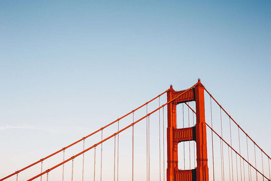 Download Golden Gate Bridge Pillar FREE Stock Photo