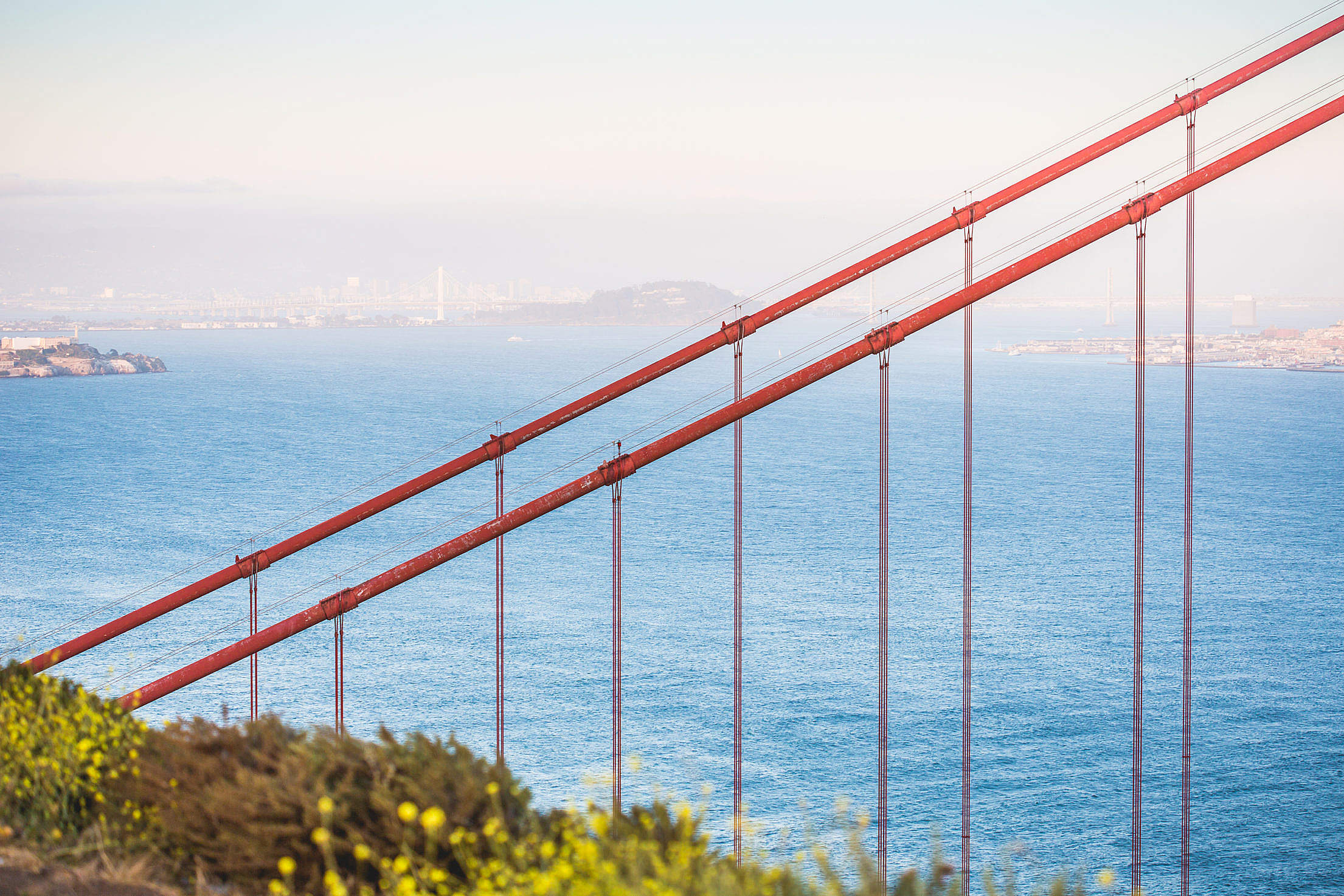 Golden Gate Bridge Suspension Cables Free Stock Photo picjumbo