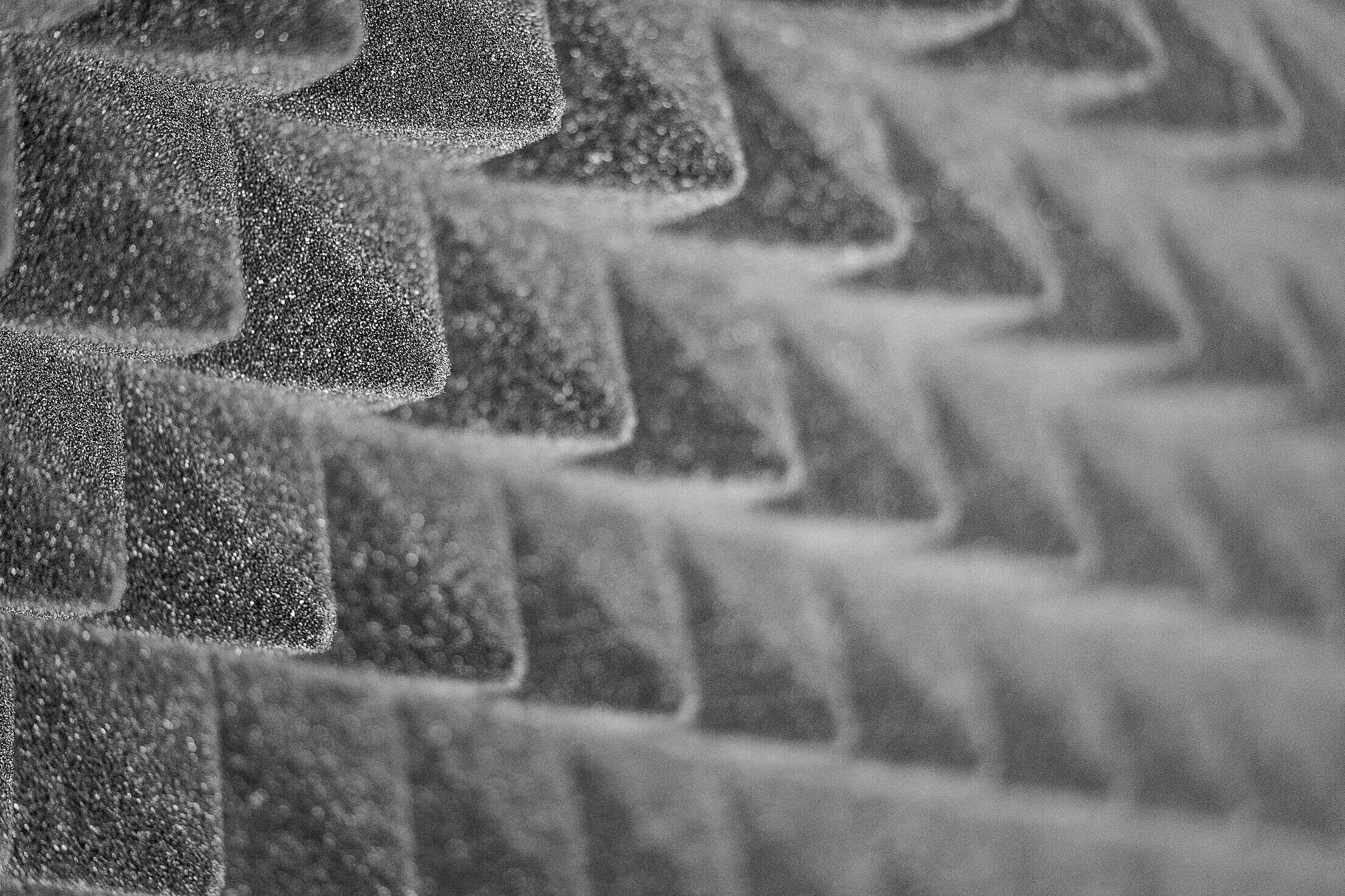 Gray Acoustic Foam Pyramid Free Stock Photo