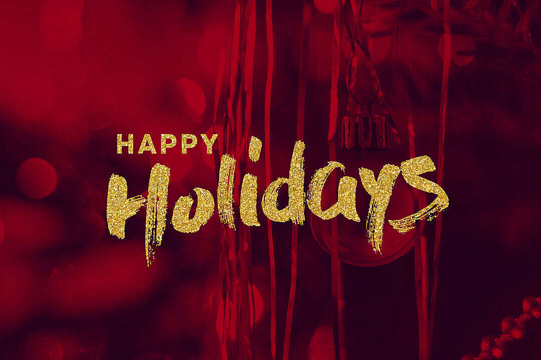 Happy Holidays Lettering