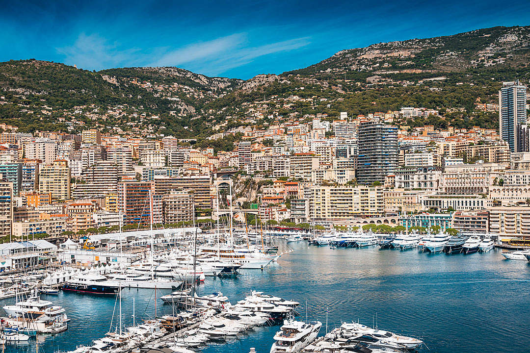 Hercules Port in Monaco with Luxury Yachts