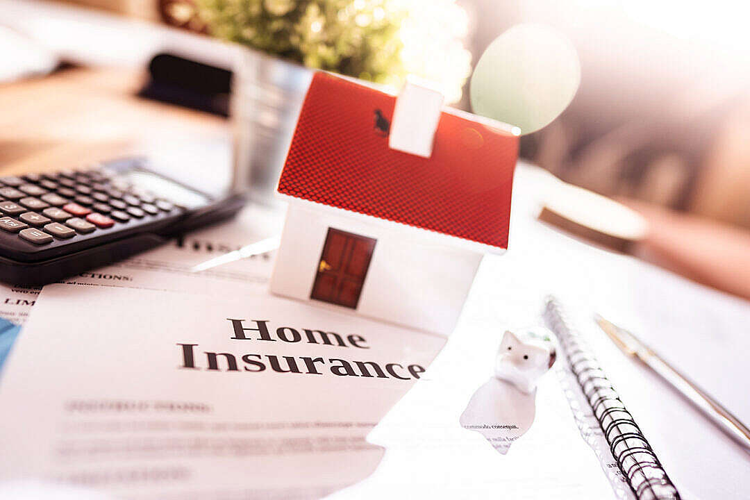 Download Home Insurance Contract FREE Stock Photo