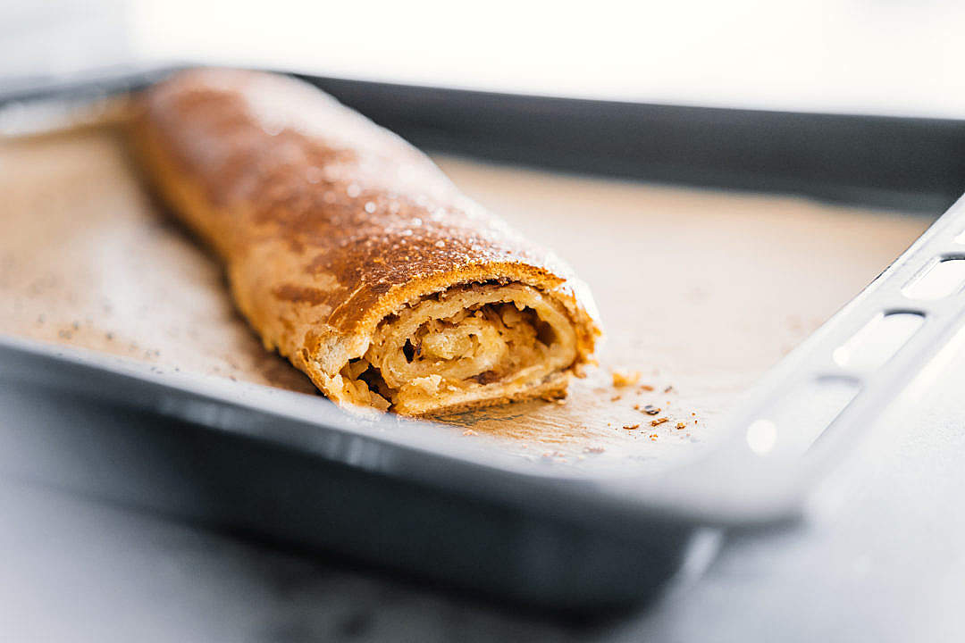 Download Homemade Apple Strudel FREE Stock Photo