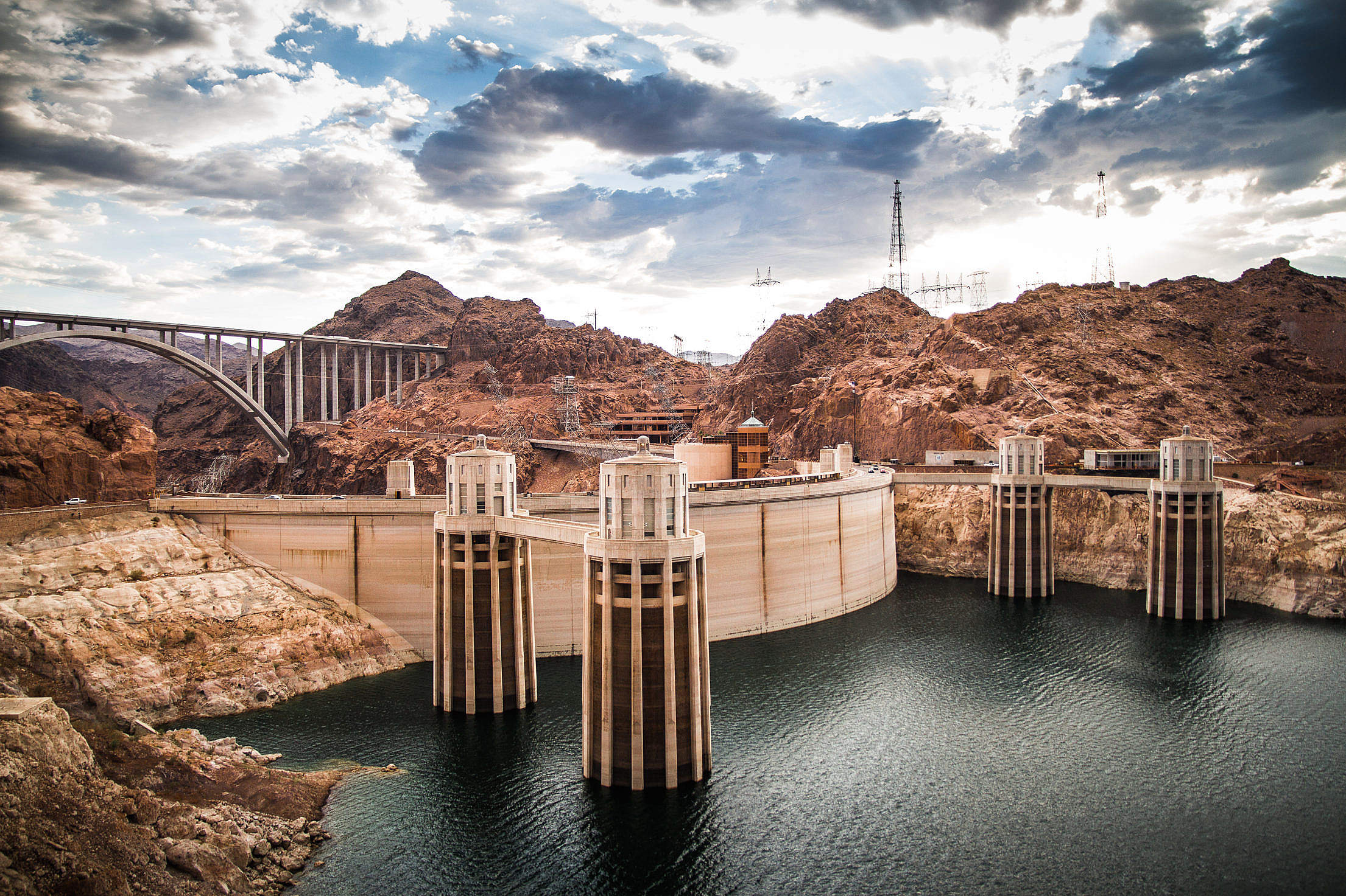 Hoover Dam, Colorado River Free Stock Photo