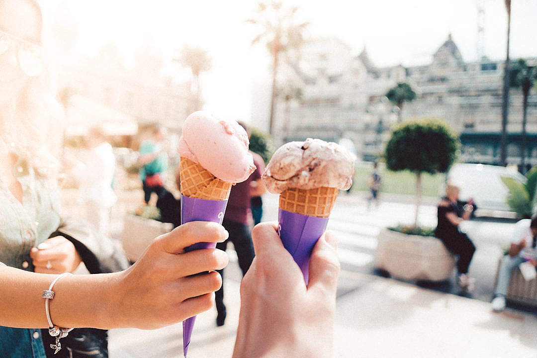Download Ice Cream in Hands FREE Stock Photo