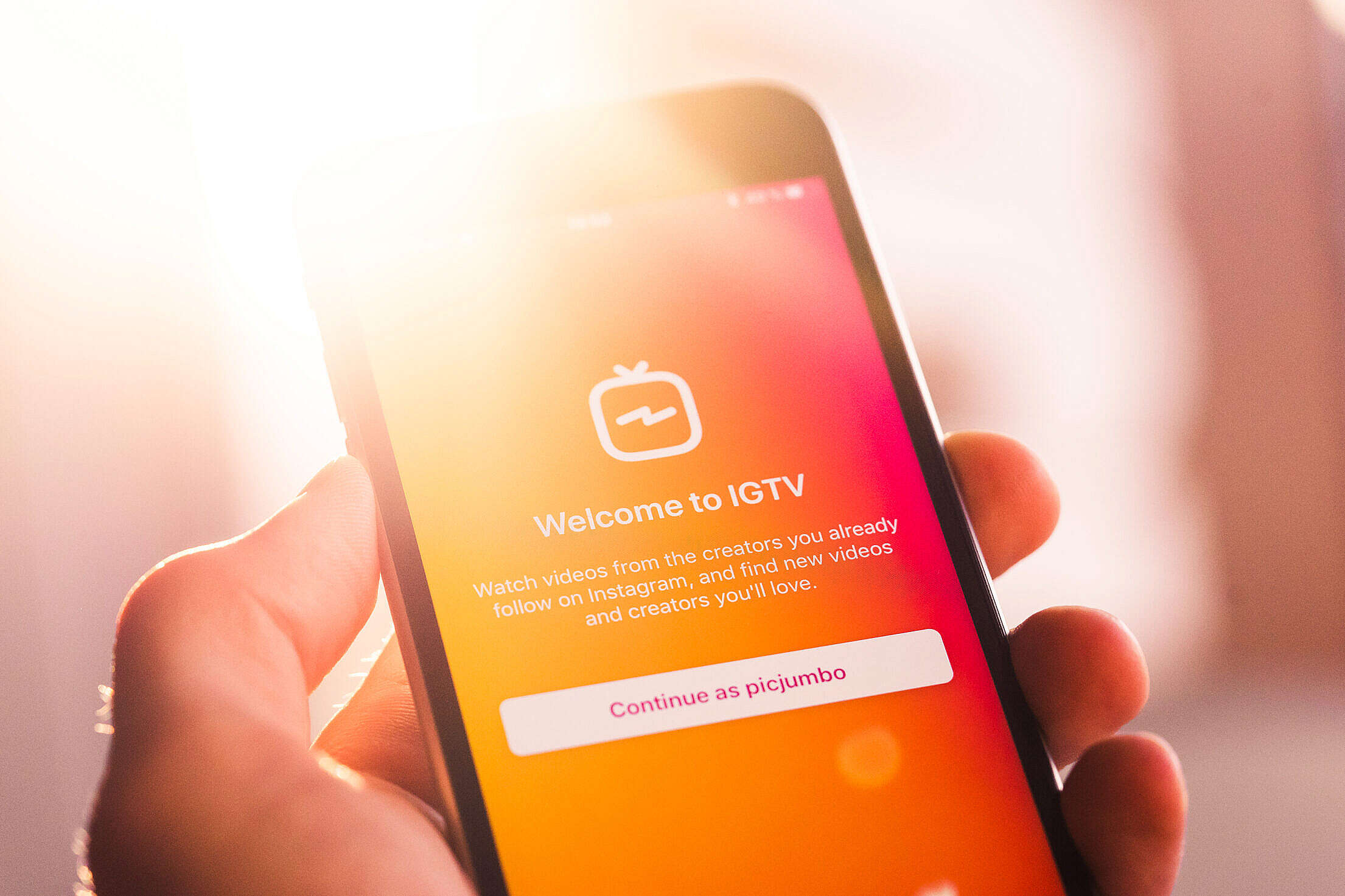 Instagram TV IGTV App Free Stock Photo