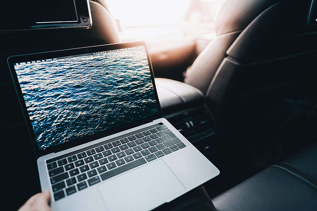 Download Laptop in The Car FREE Stock Photo