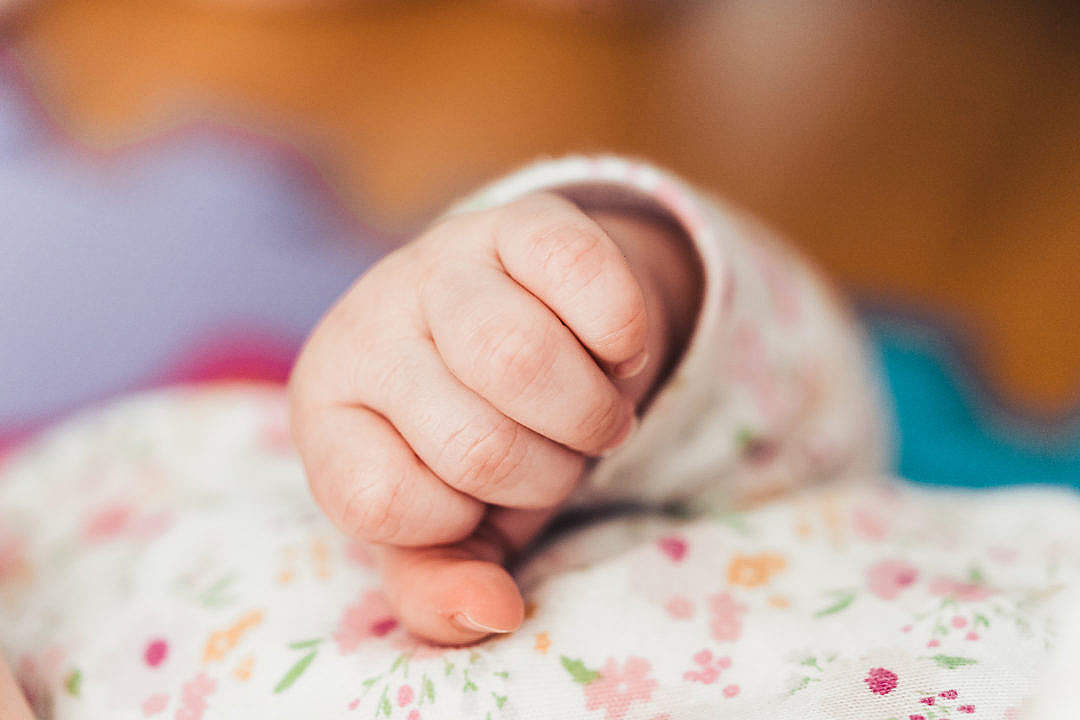 Download Little Baby Hand Close Up FREE Stock Photo