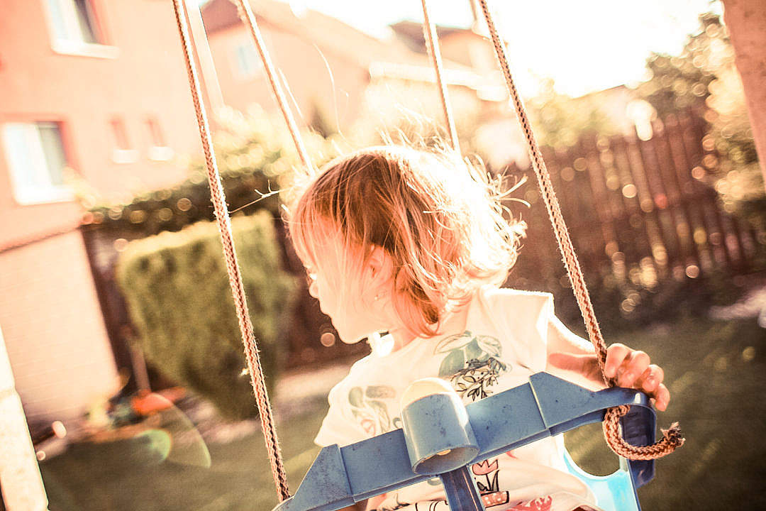 Little Girl on a Swing