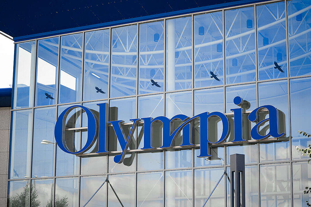 Logo of Olympia Shopping Center in Brno, Czechia