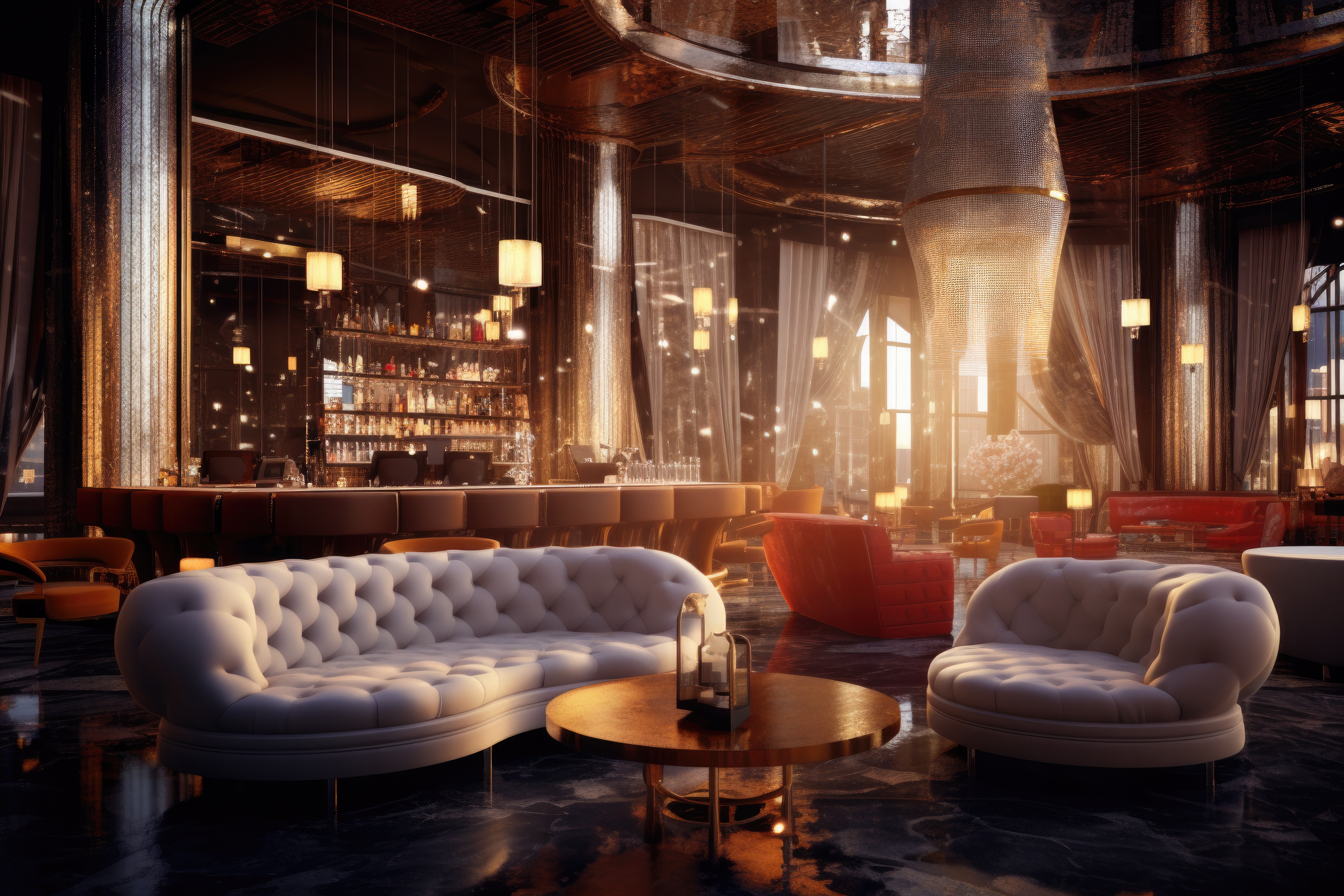 luxury hotel bar