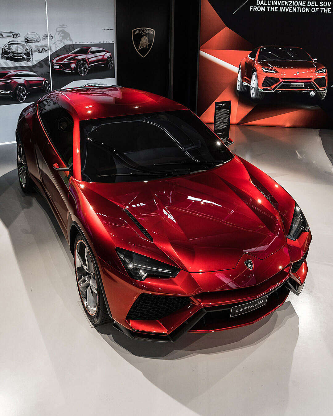 Luxury SUV Lamborghini Urus Concept in Lamborghini Museum