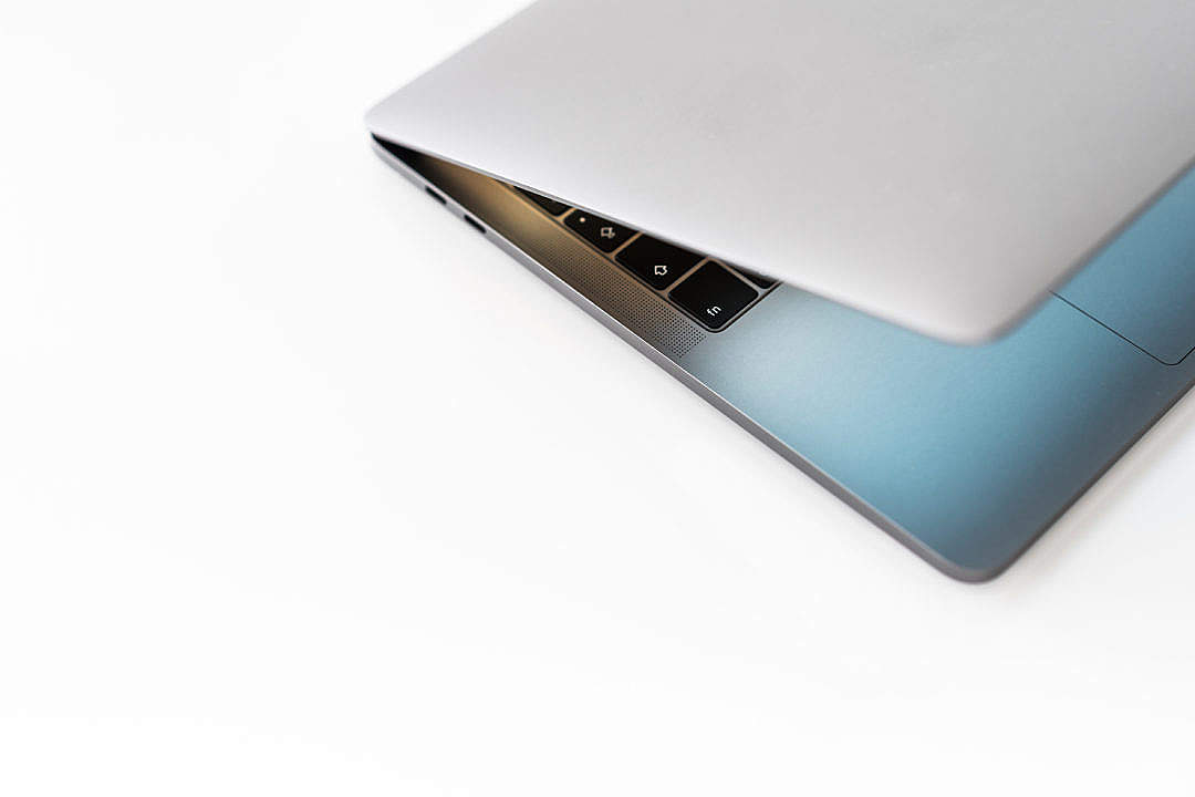 MacBook Laptop on White Background
