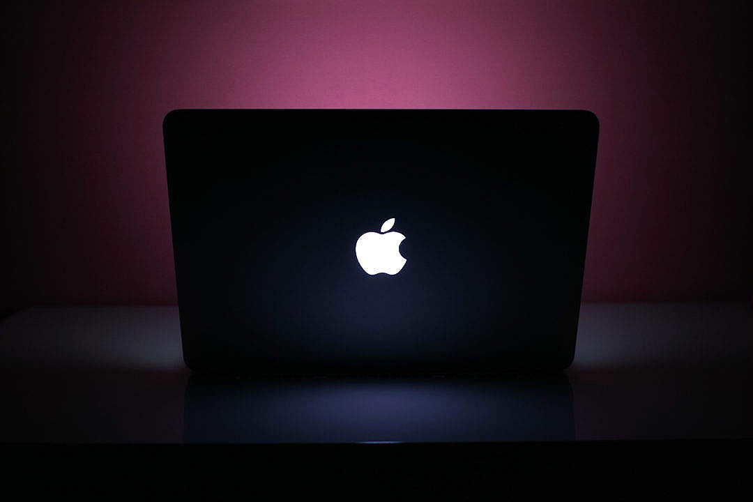 Download MacBook Pro at Pink Night FREE Stock Photo
