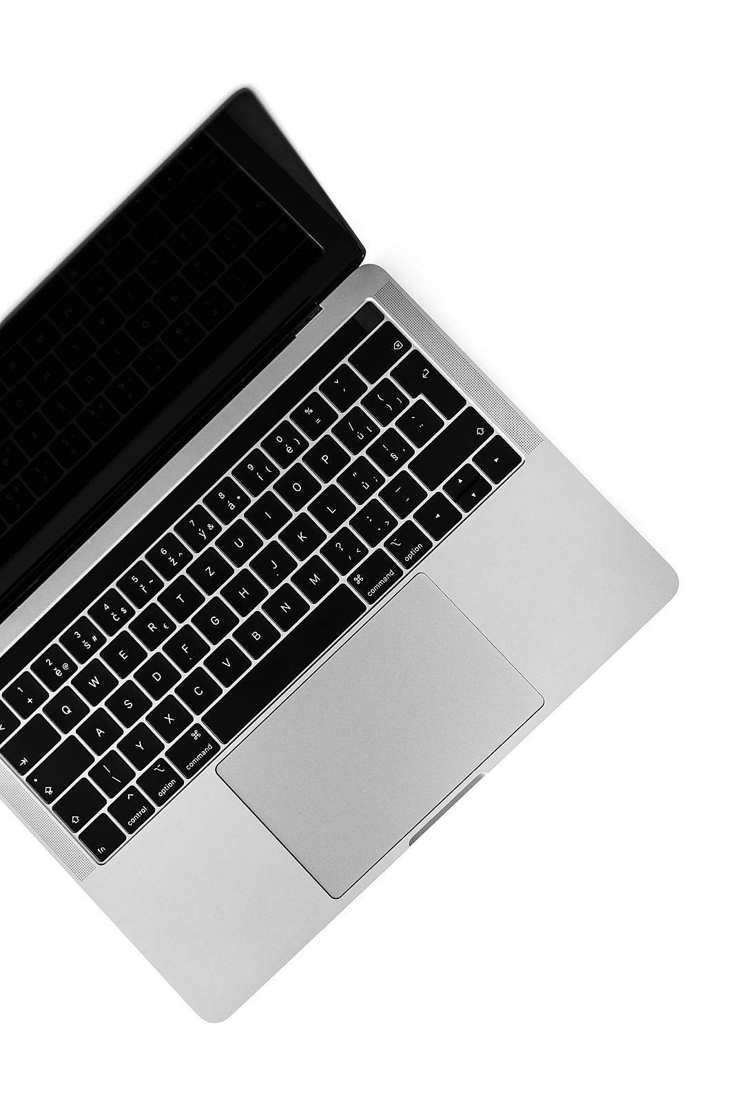 MacBook Pro Isolated on a White Background