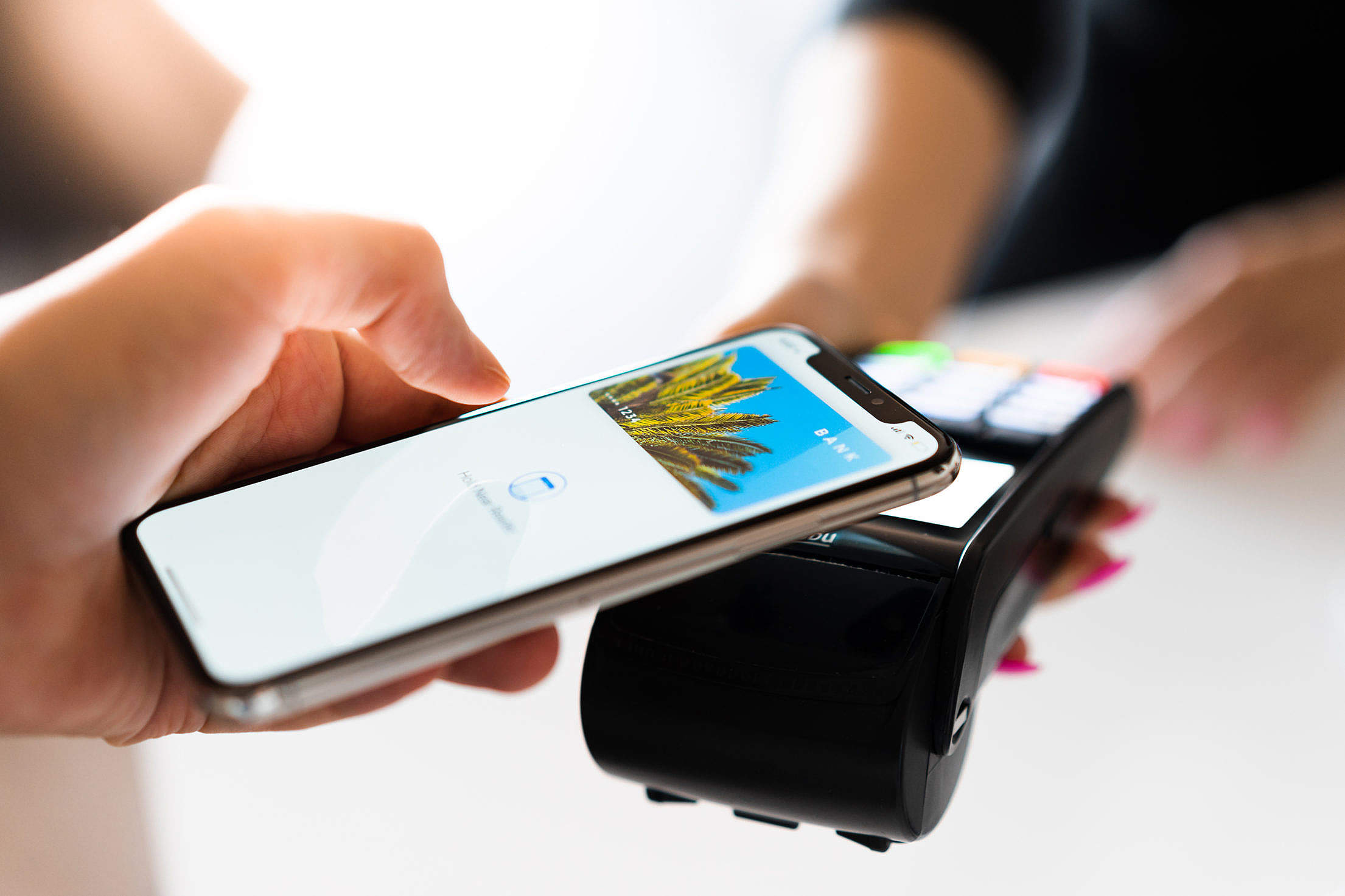 Merchant Apple Pay Contactless Payment Free Stock Photo