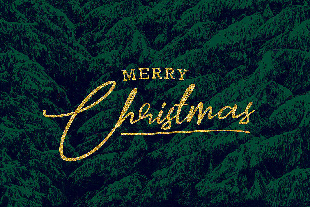 Download Merry Christmas Text FREE Stock Photo