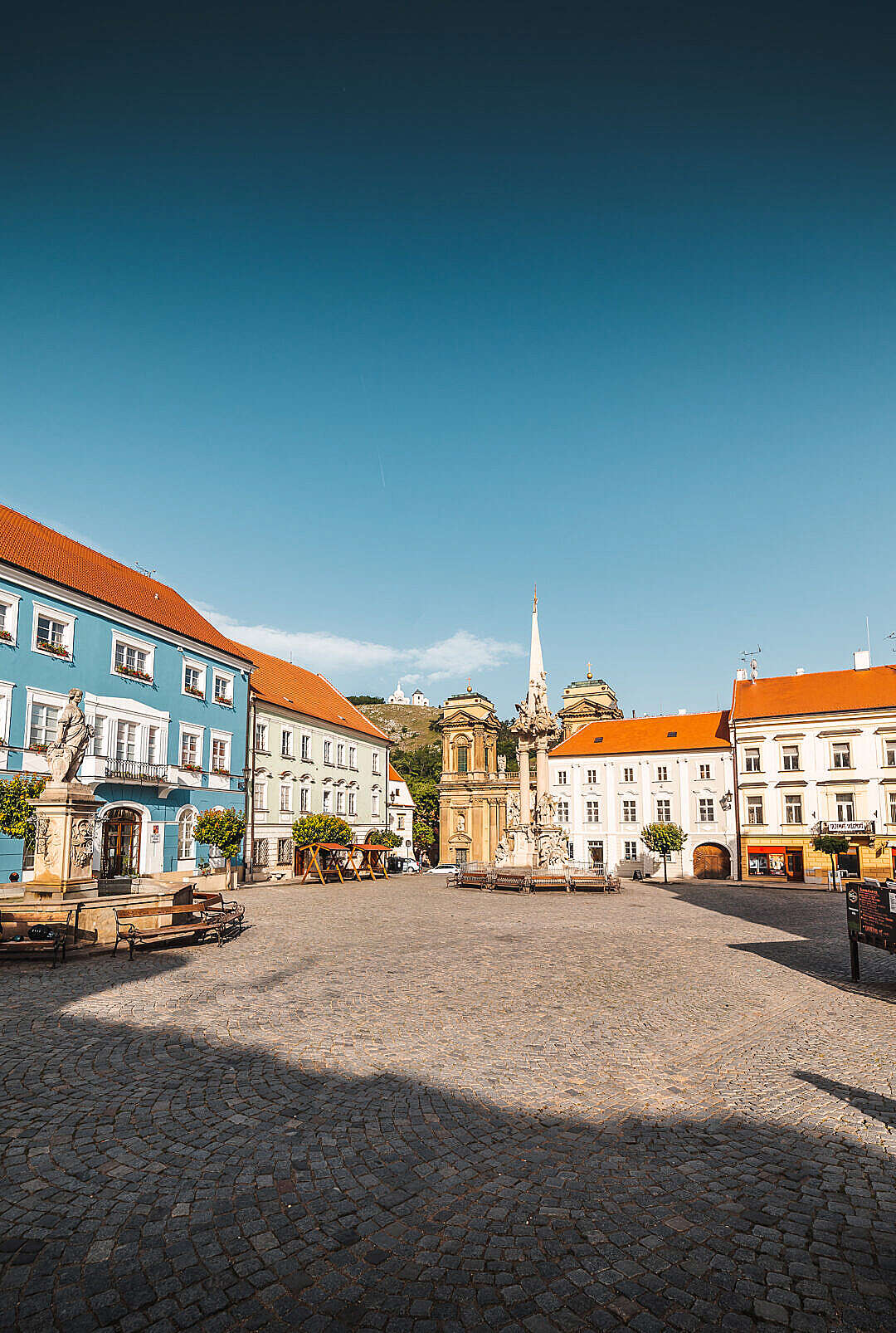 Mikulov City Square in Czech Republic