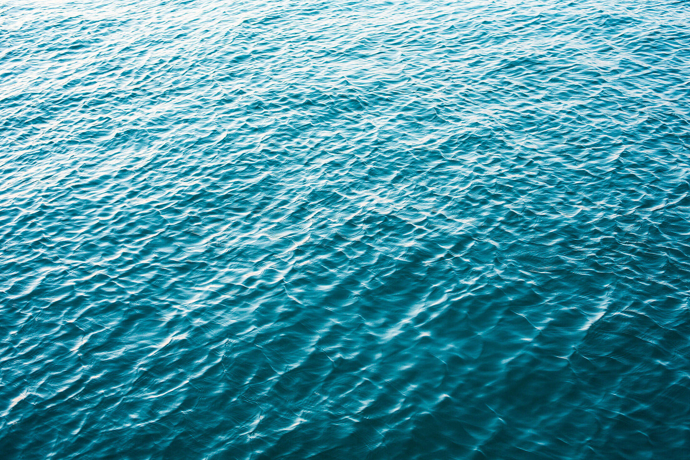 Minimalistic Blue Calm Sea Free Stock Photo