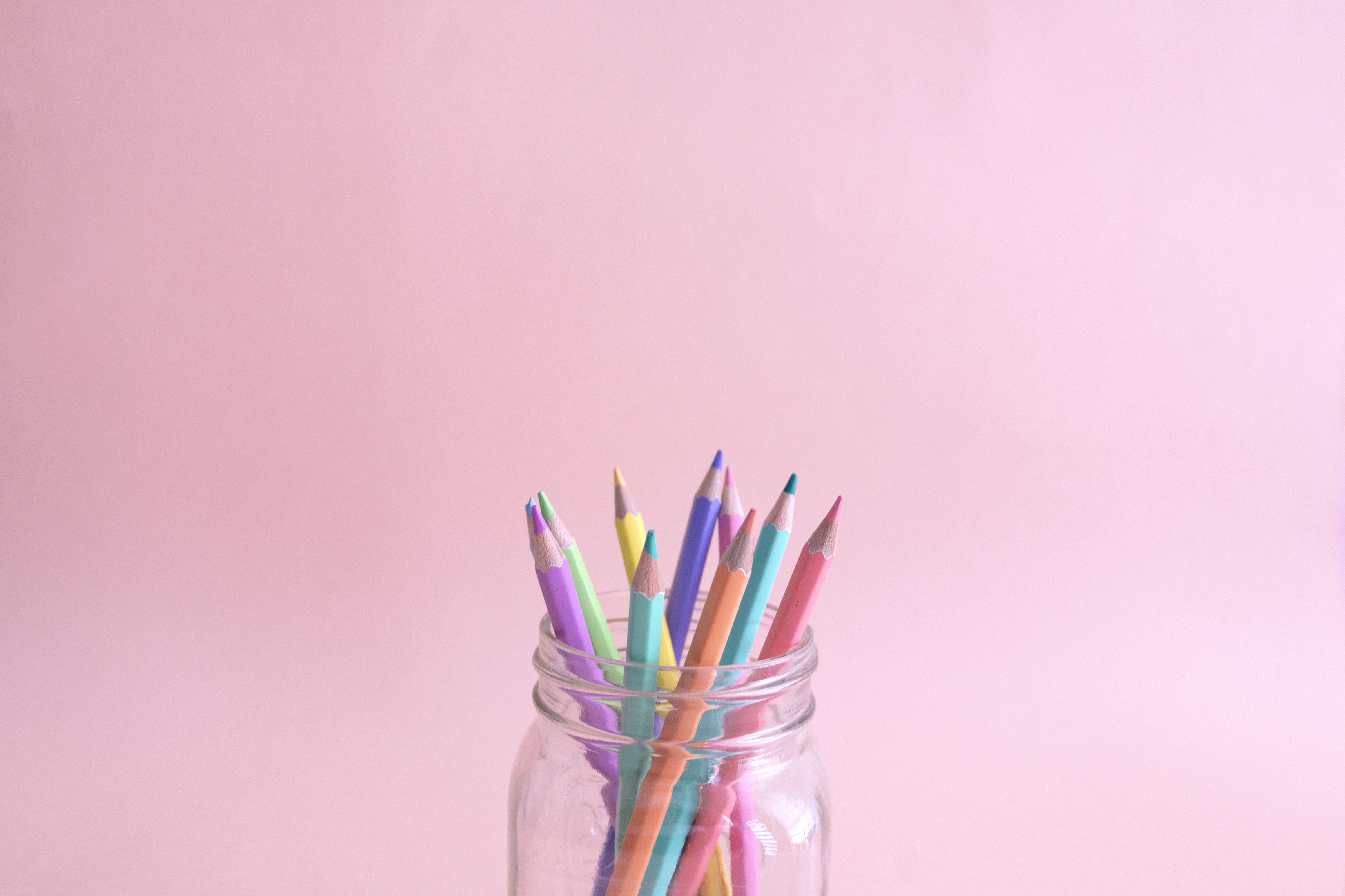 Mixed Color Pencils Pastel Colors Free Stock Photo | picjumbo