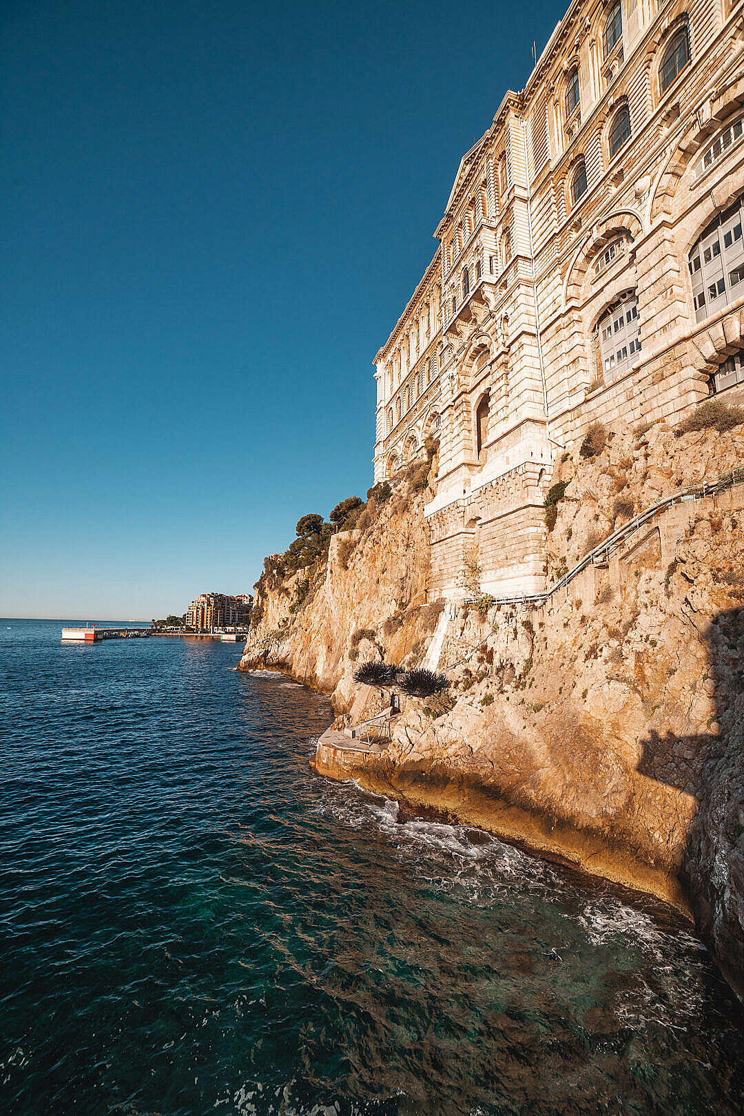 Download Monaco Oceanographic Museum with Artificial Sea Urchins FREE Stock Photo