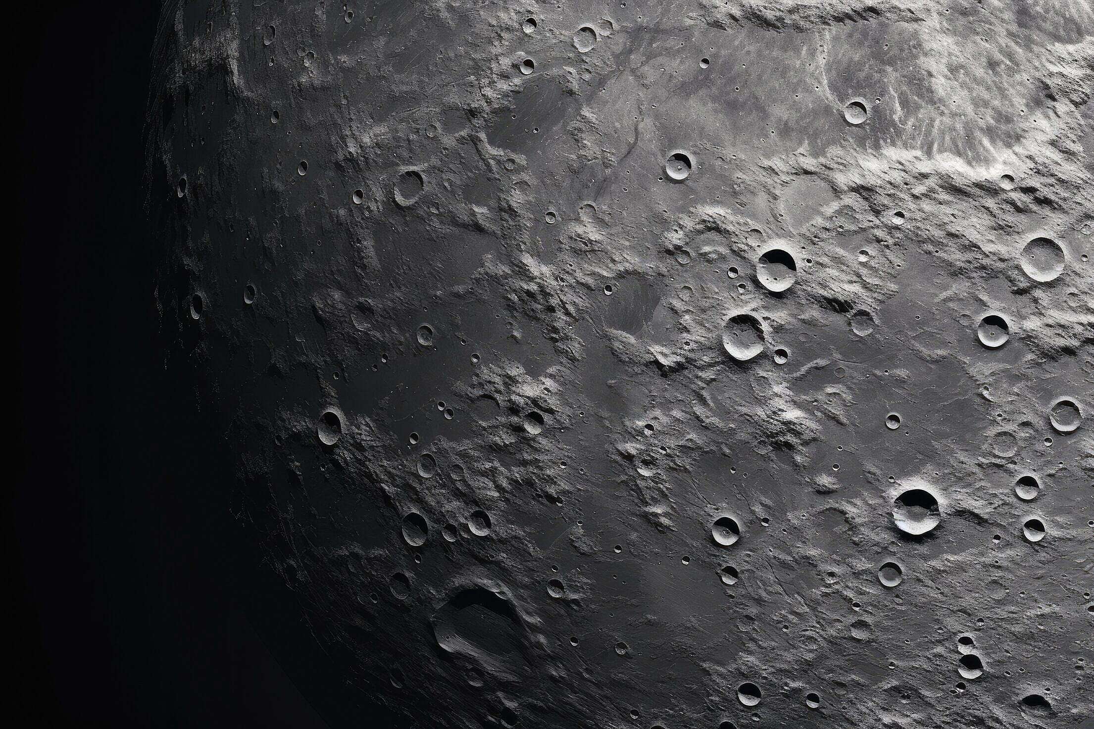 Moon Surface Craters Free Stock Photo | picjumbo