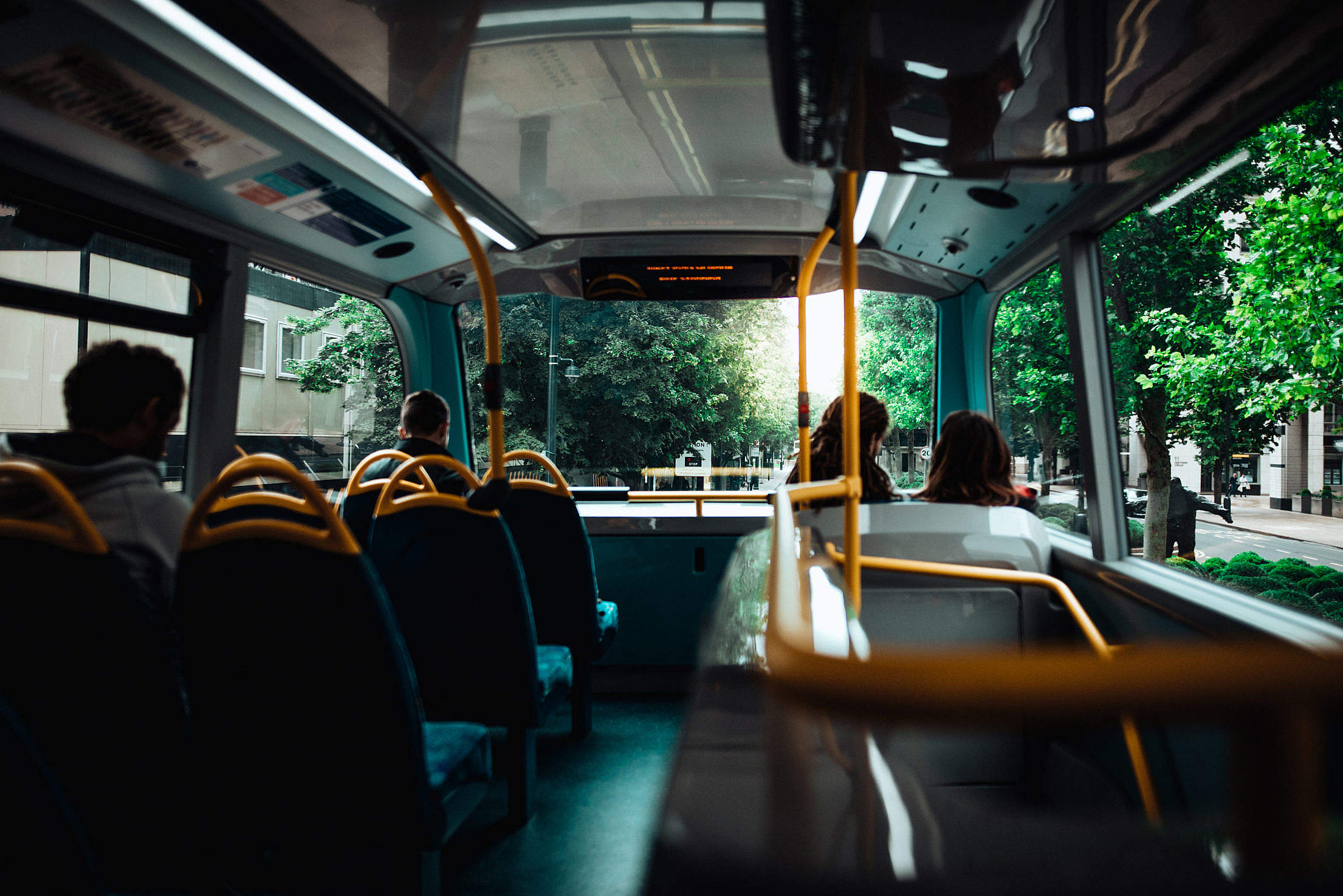 Morning Bus Ride to the Work Free Stock Photo | picjumbo