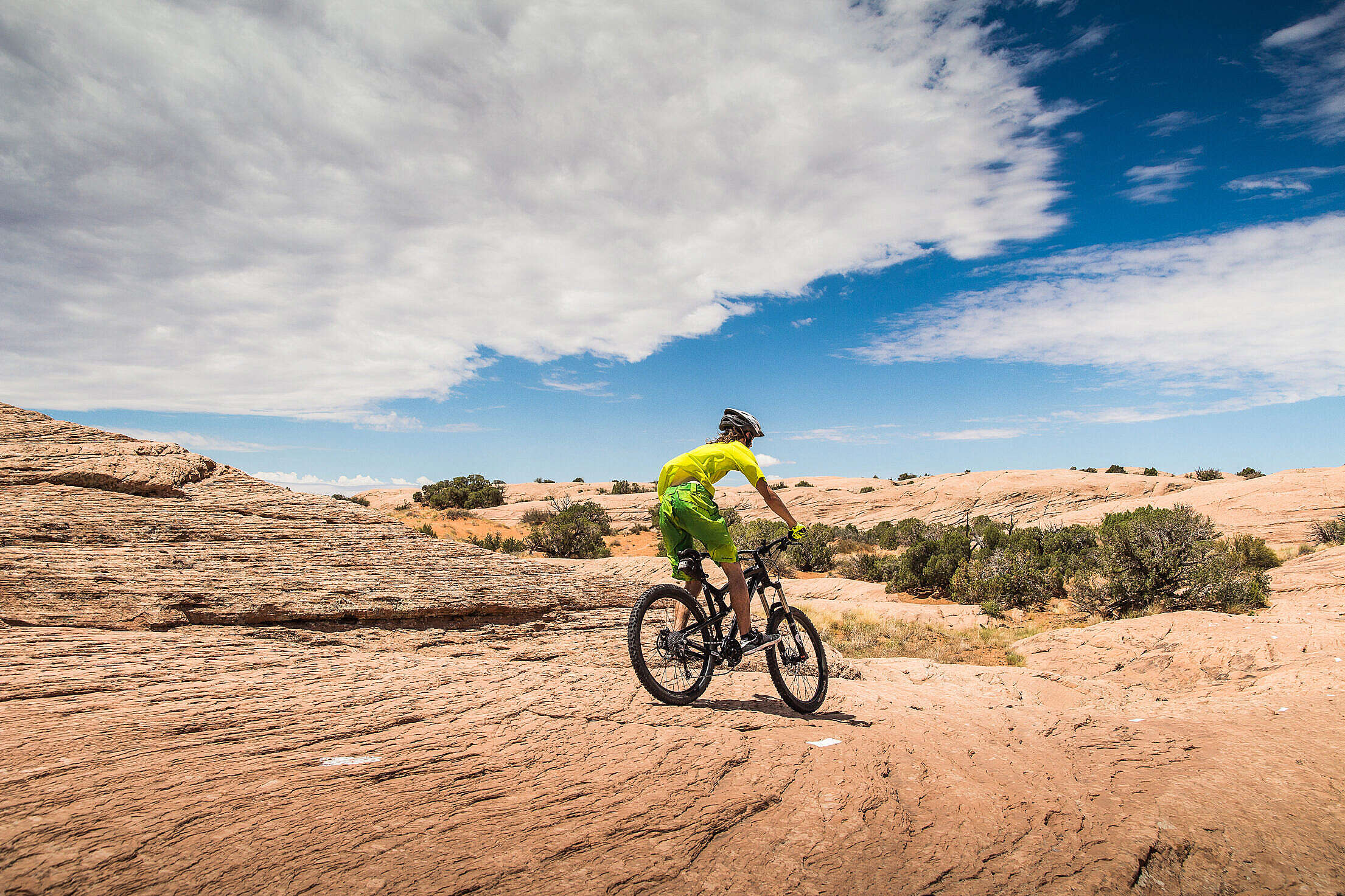Mountain Biking in Utah Free Stock Photo