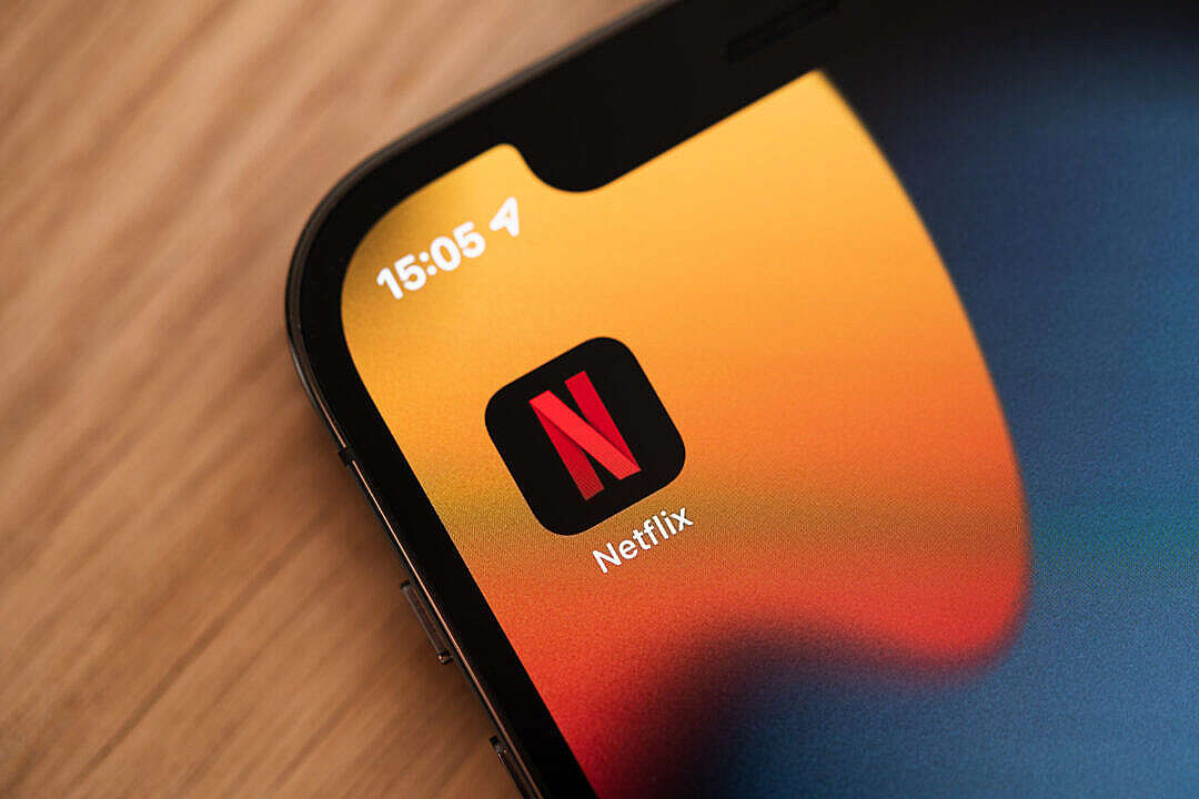 Download Netflix iPhone App Logo FREE Stock Photo