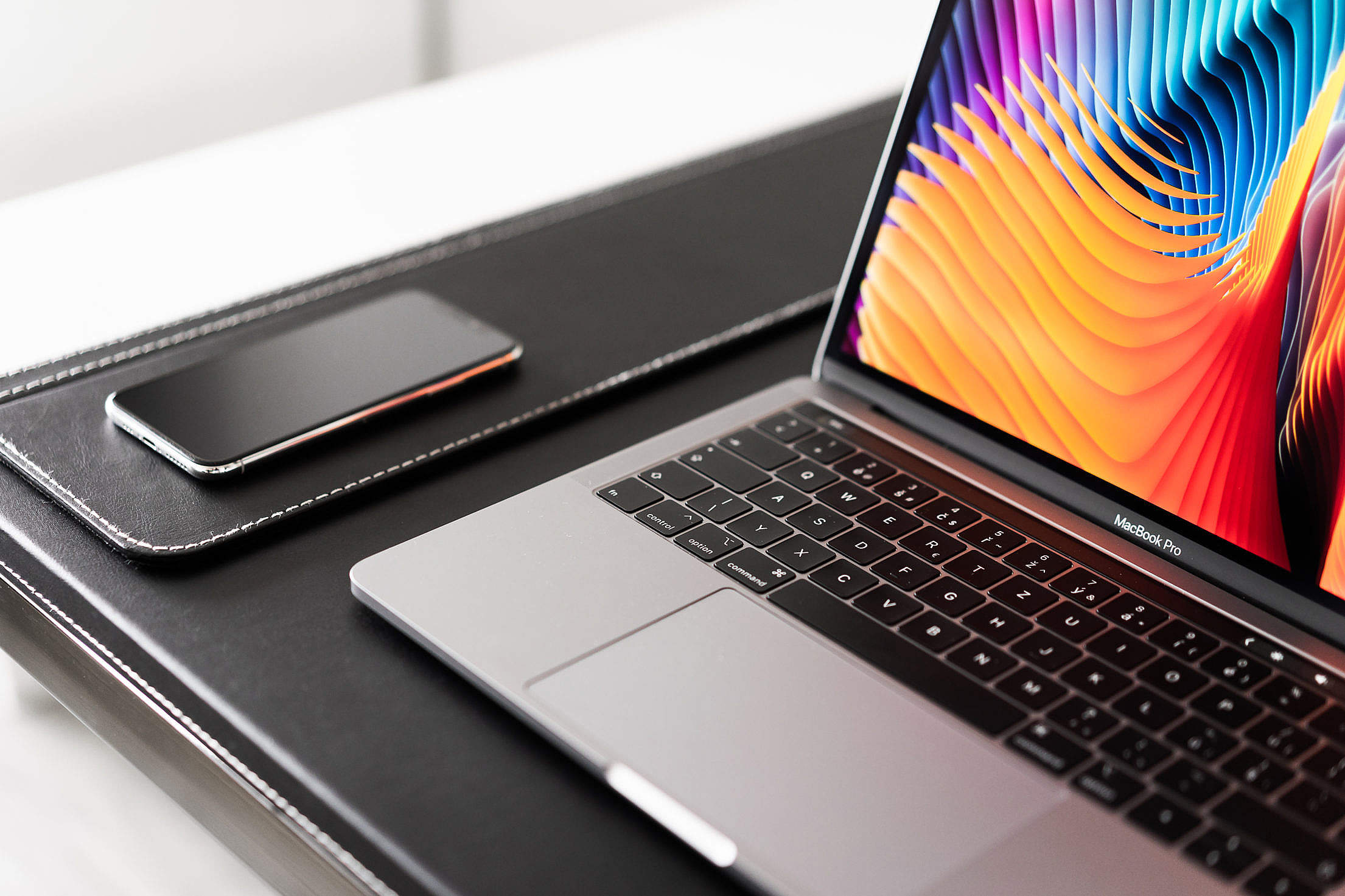 New MacBook Pro and iPhone XS Free Stock Photo