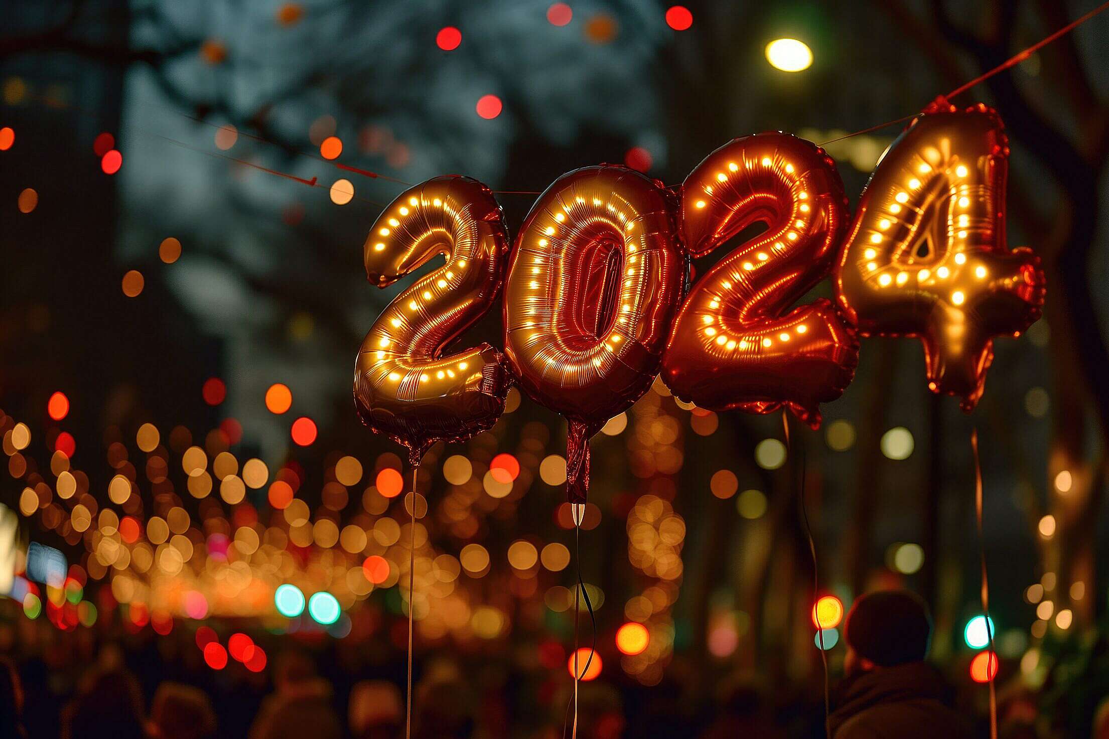 New Year 2024 Party Decoration Inflatable Balloons Free Stock Photo   New Year 2024 Party Decoration Inflatable Balloons Free Photo 2210x1473 