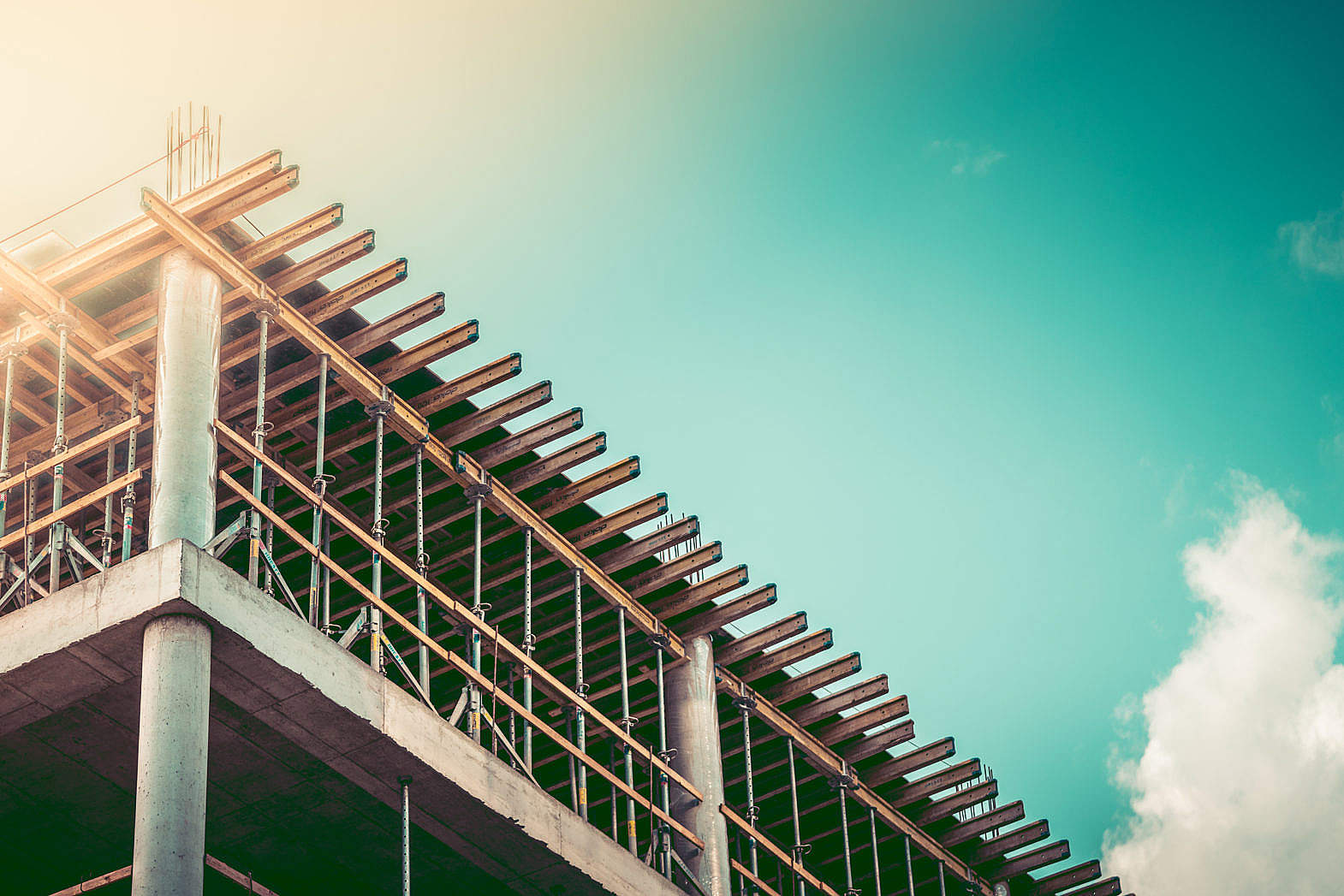 Office Building Construction Site with Room for Text Free Stock Photo ...