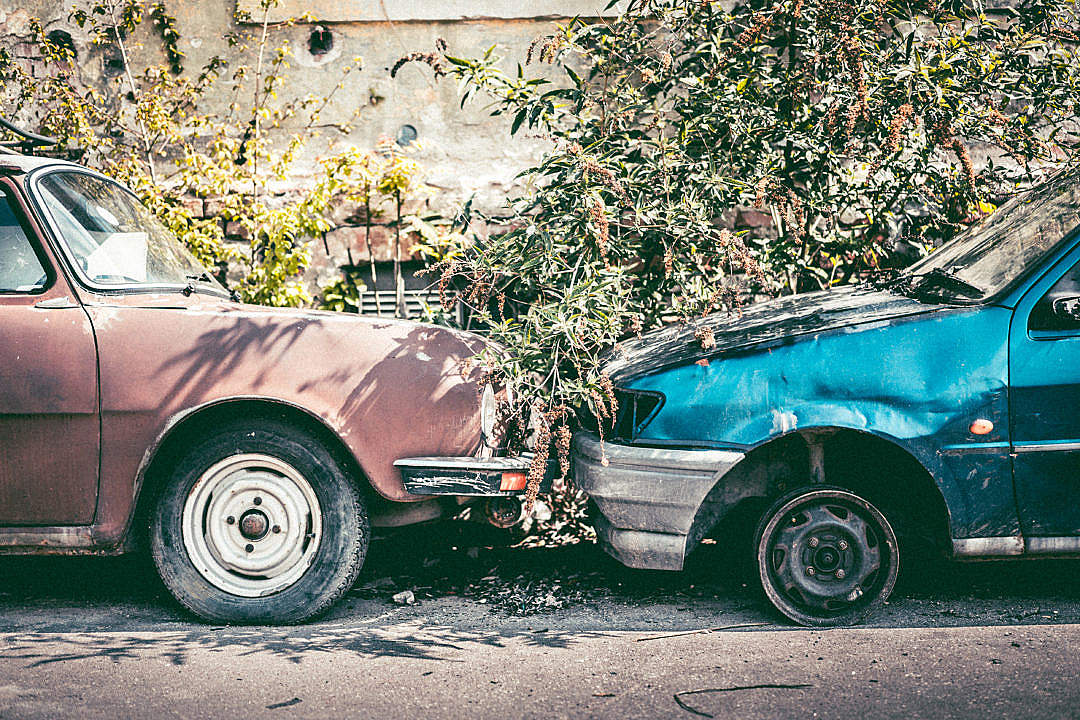 Old Broken Cars