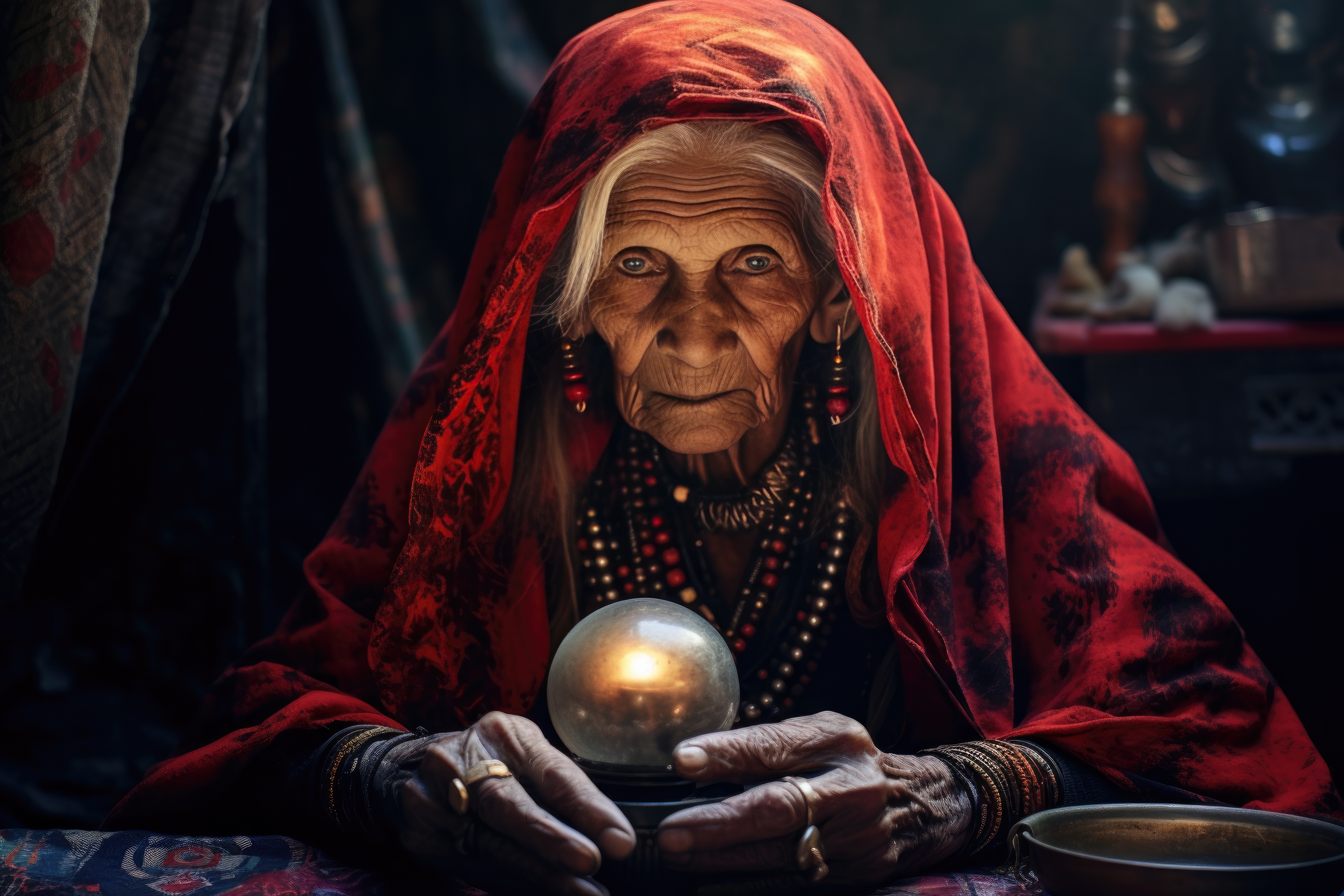gypsy woman crystal ball