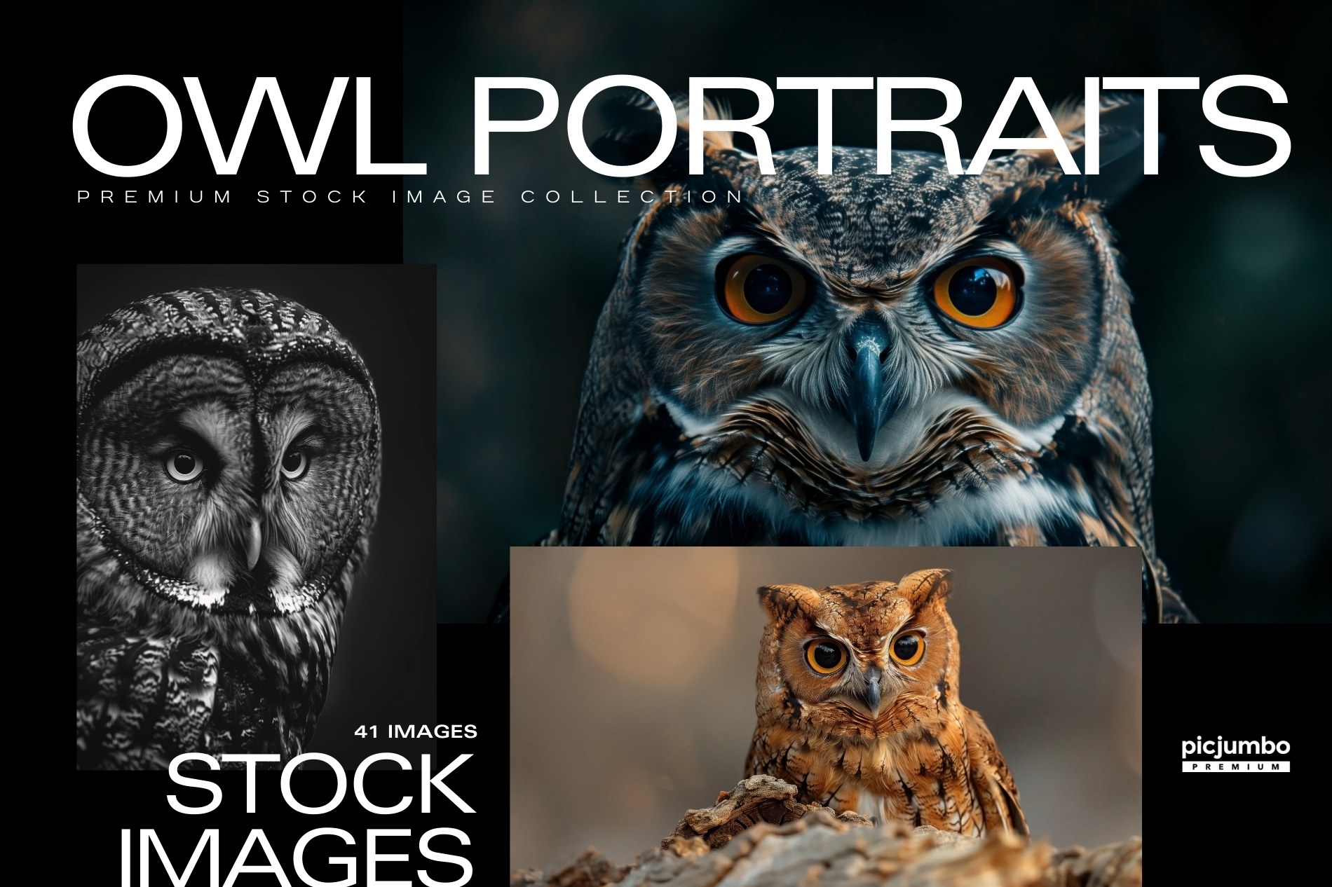 Download hi-res stock photos from our Owl Portraits PREMIUM Collection!