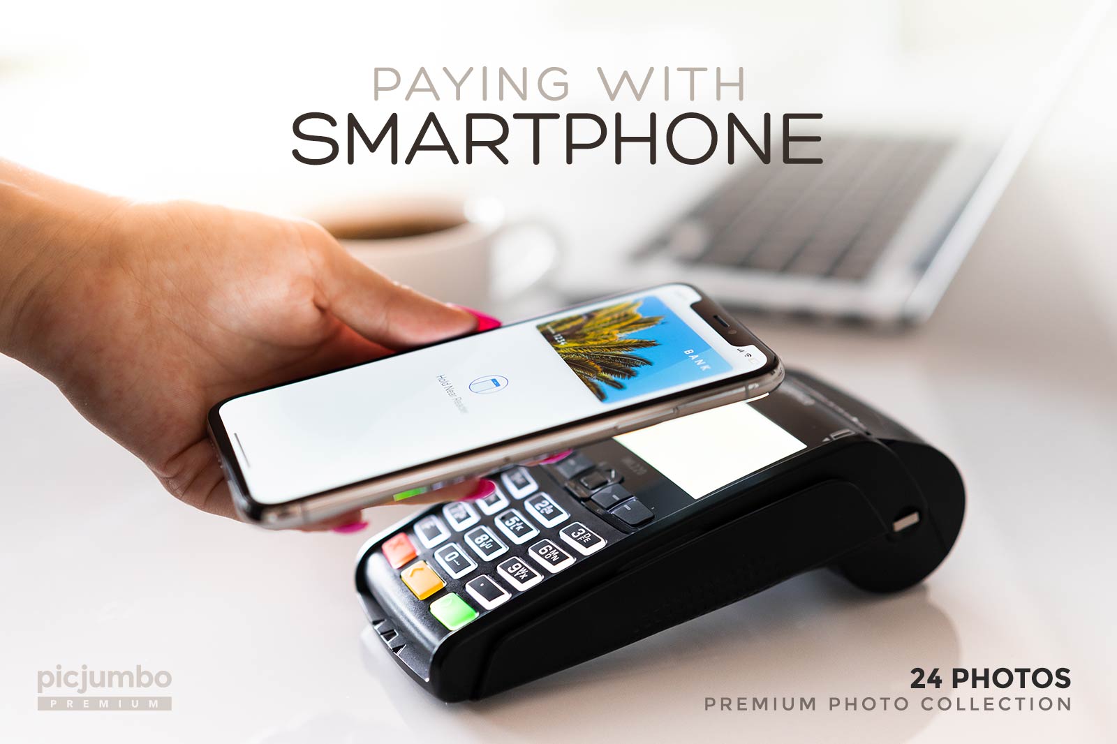 Download hi-res stock photos from our Paying with Smartphone PREMIUM Collection!
