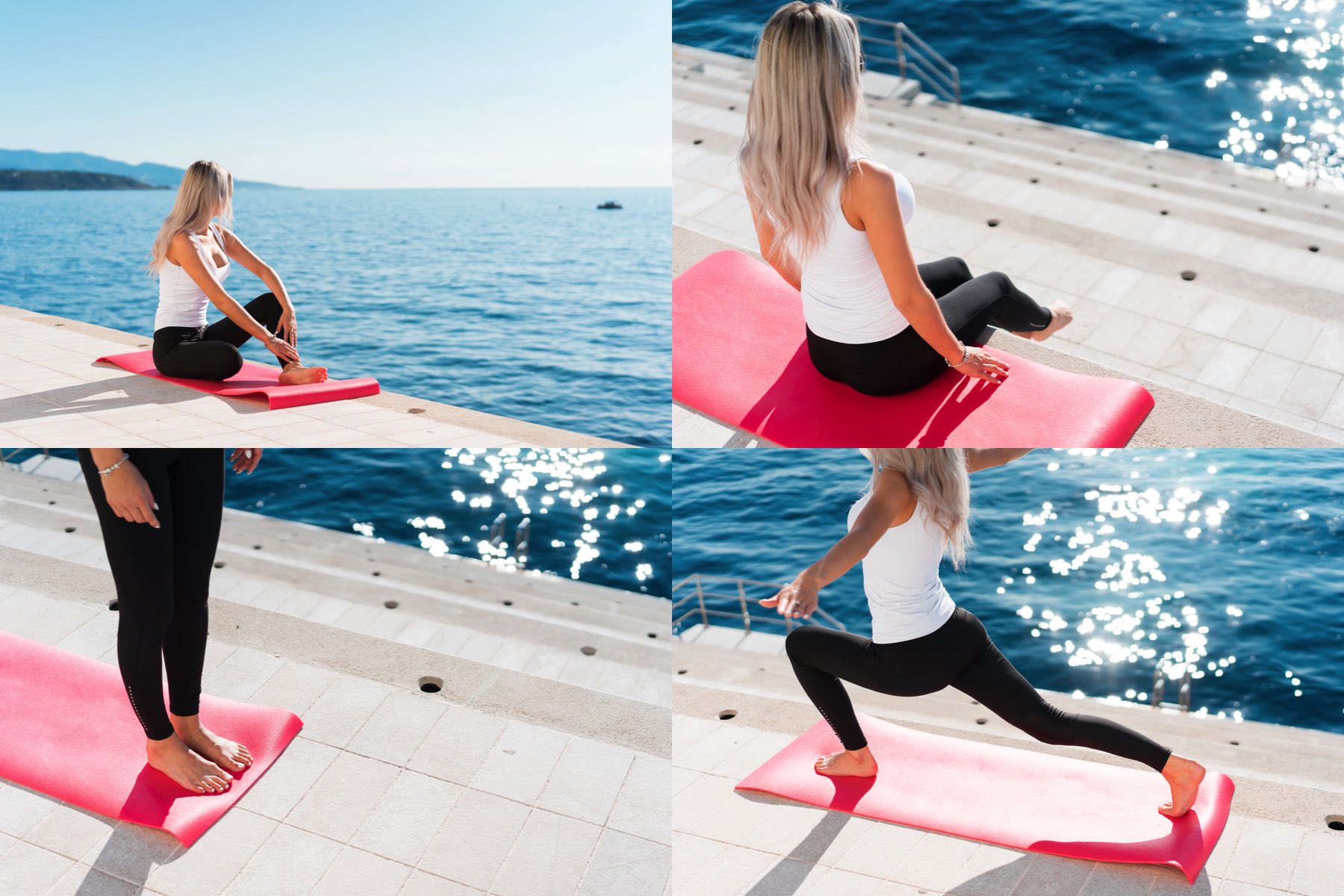 Yoga in Monaco Stock Photos