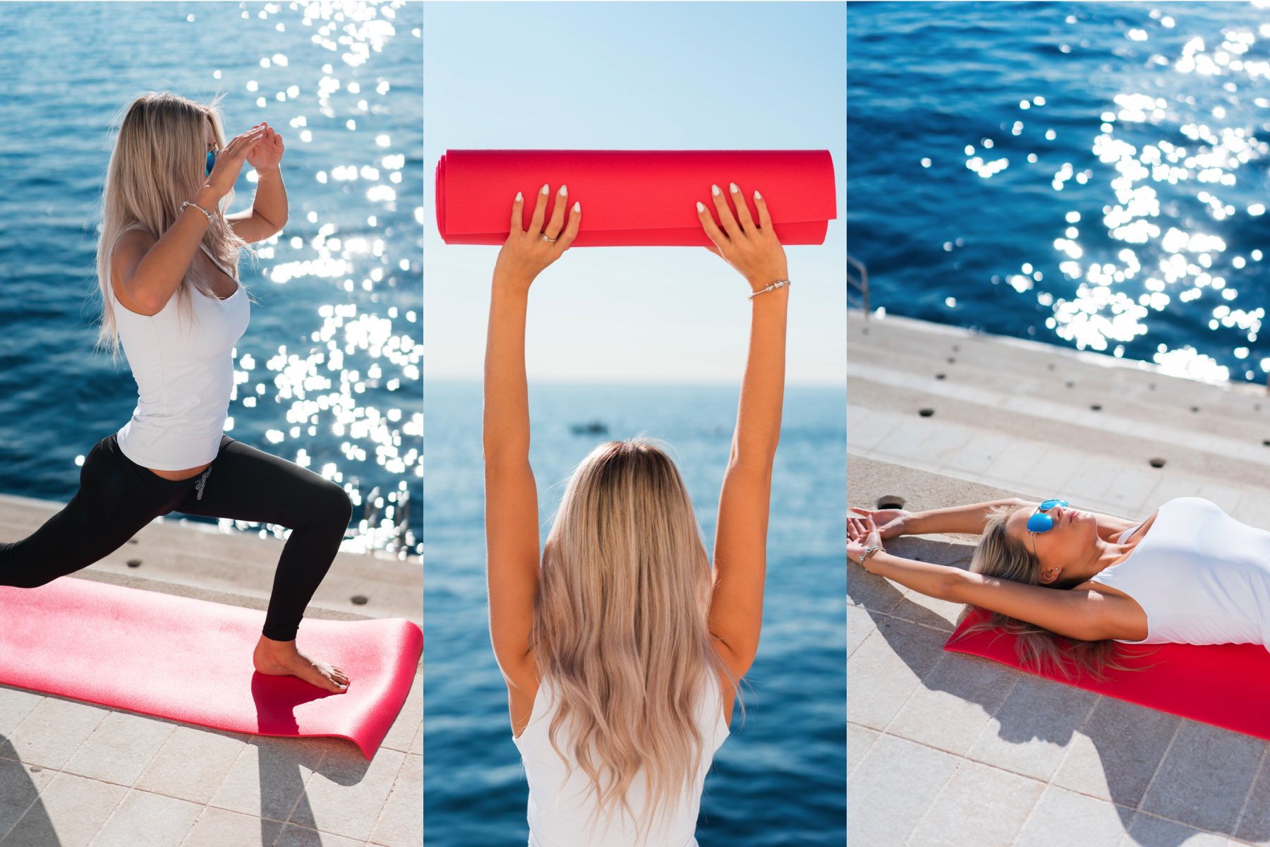 Yoga in Monaco Stock Photos