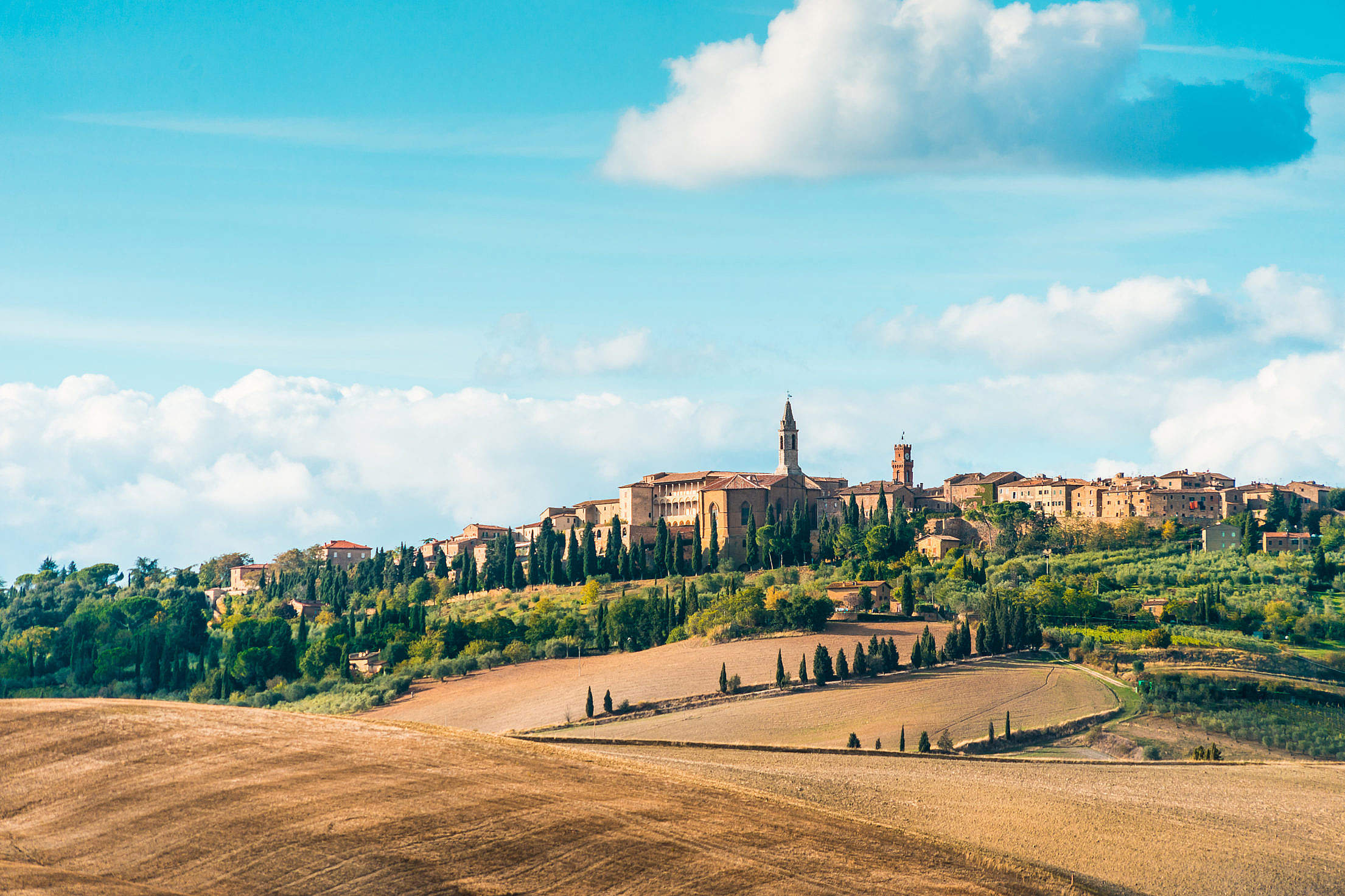 Pienza Town in Tuscany (Val d'Orcia), Italy Free Stock Photo | picjumbo