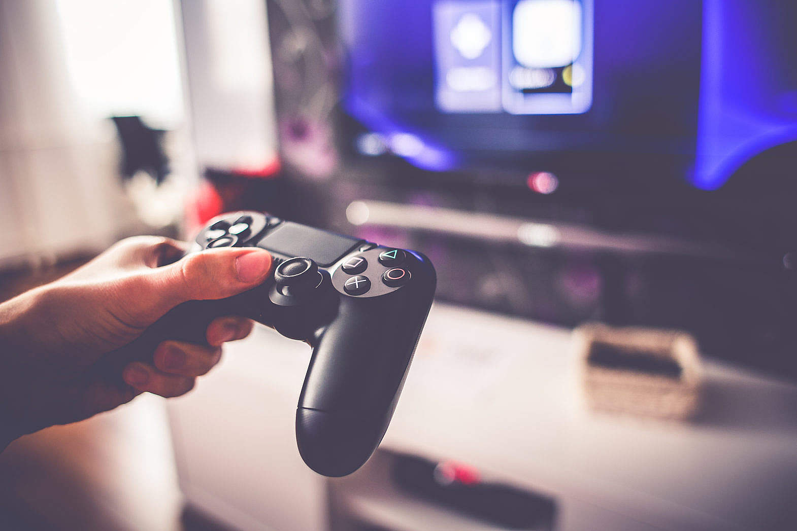 Playing Games On Playstation 4 Free Stock Photo Picjumbo