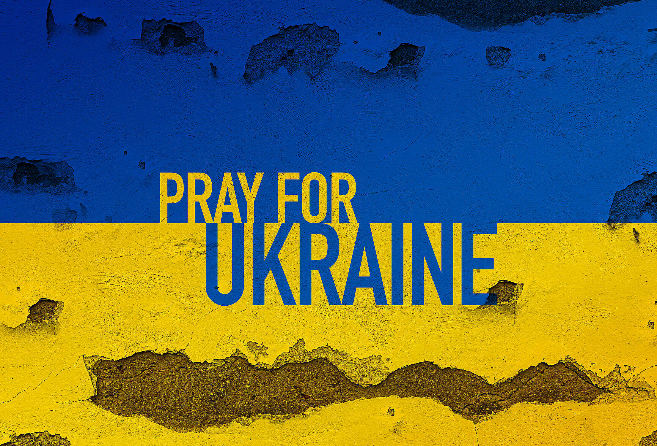 Pray For Ukraine Support Free Stock Photo
