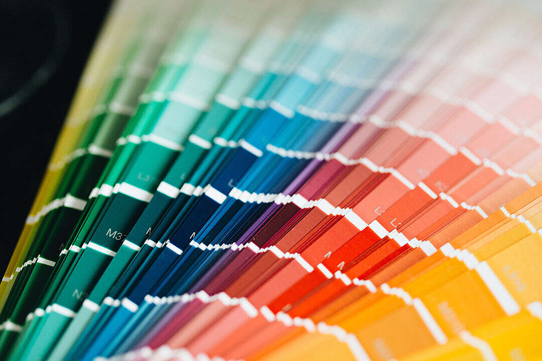 Download Print Pantone Color Swatches Colour Palette Sampler FREE Stock Photo