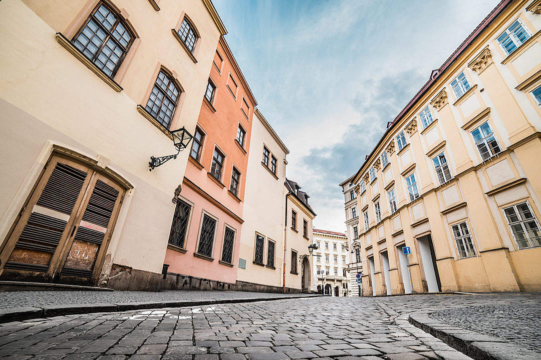 Download Random Historical Street in Czech Republic FREE Stock Photo