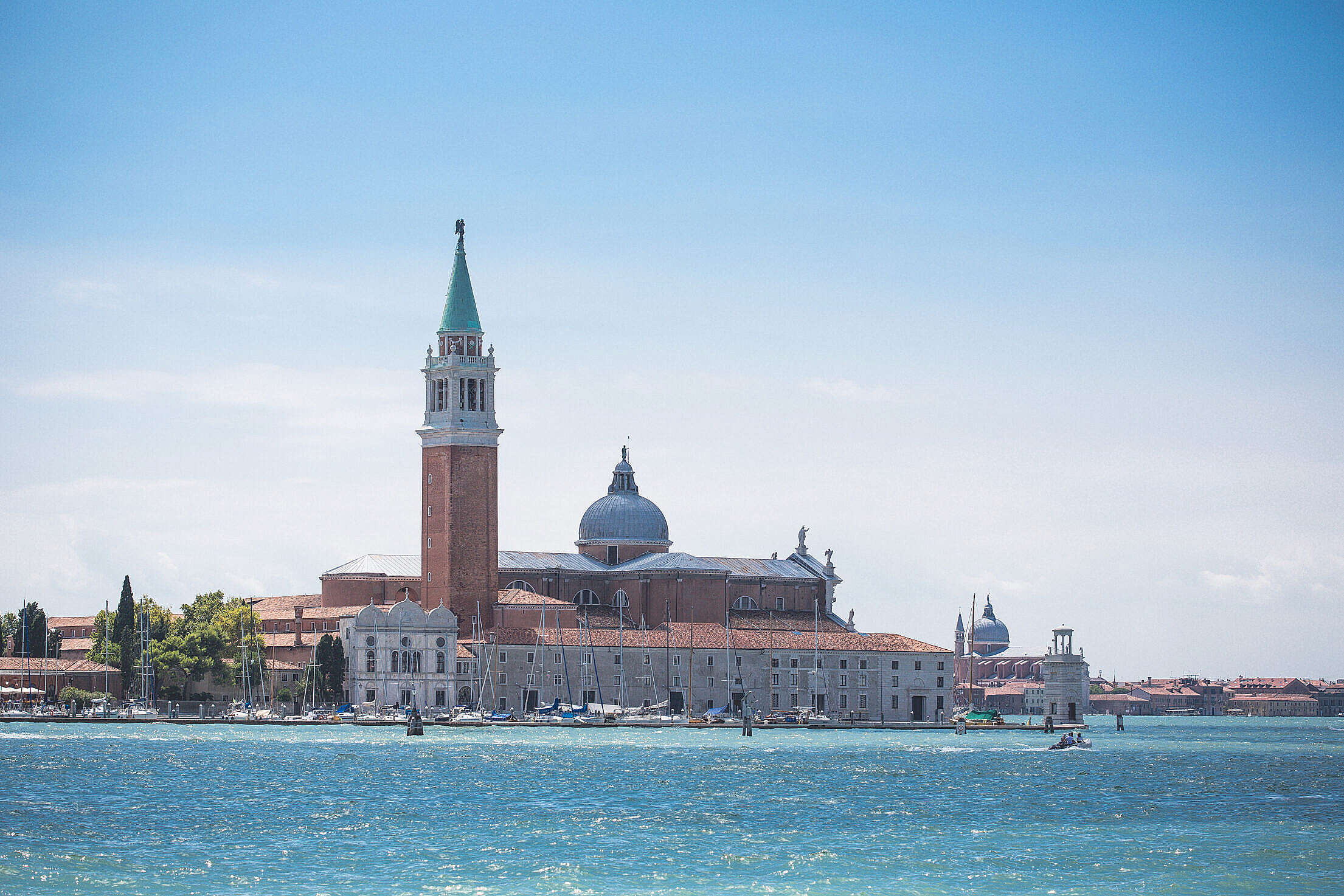 San Giorgio Maggiore Island in Venice, Italy Free Stock Photo