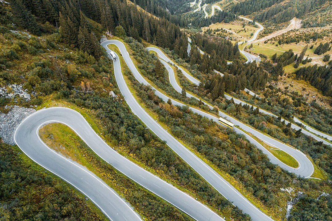 Download Silvretta Alpine Road in Austria FREE Stock Photo