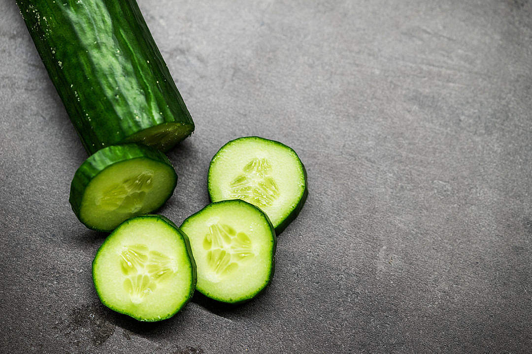 Download Slices of Cucumber FREE Stock Photo