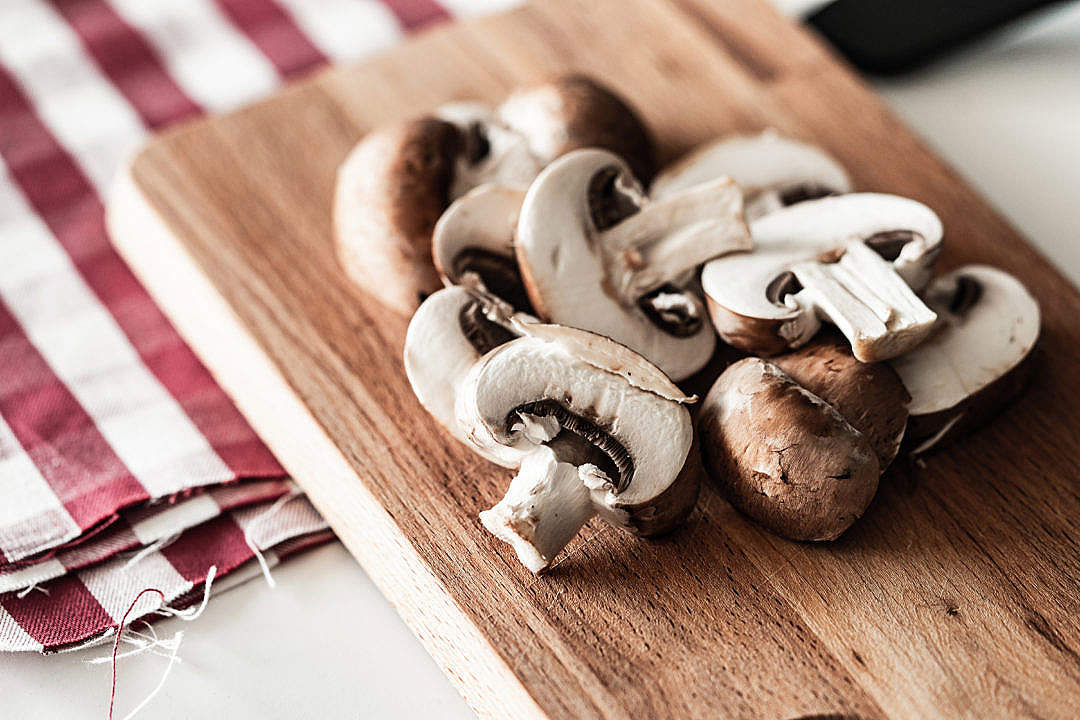 Download Slices of Mushrooms FREE Stock Photo