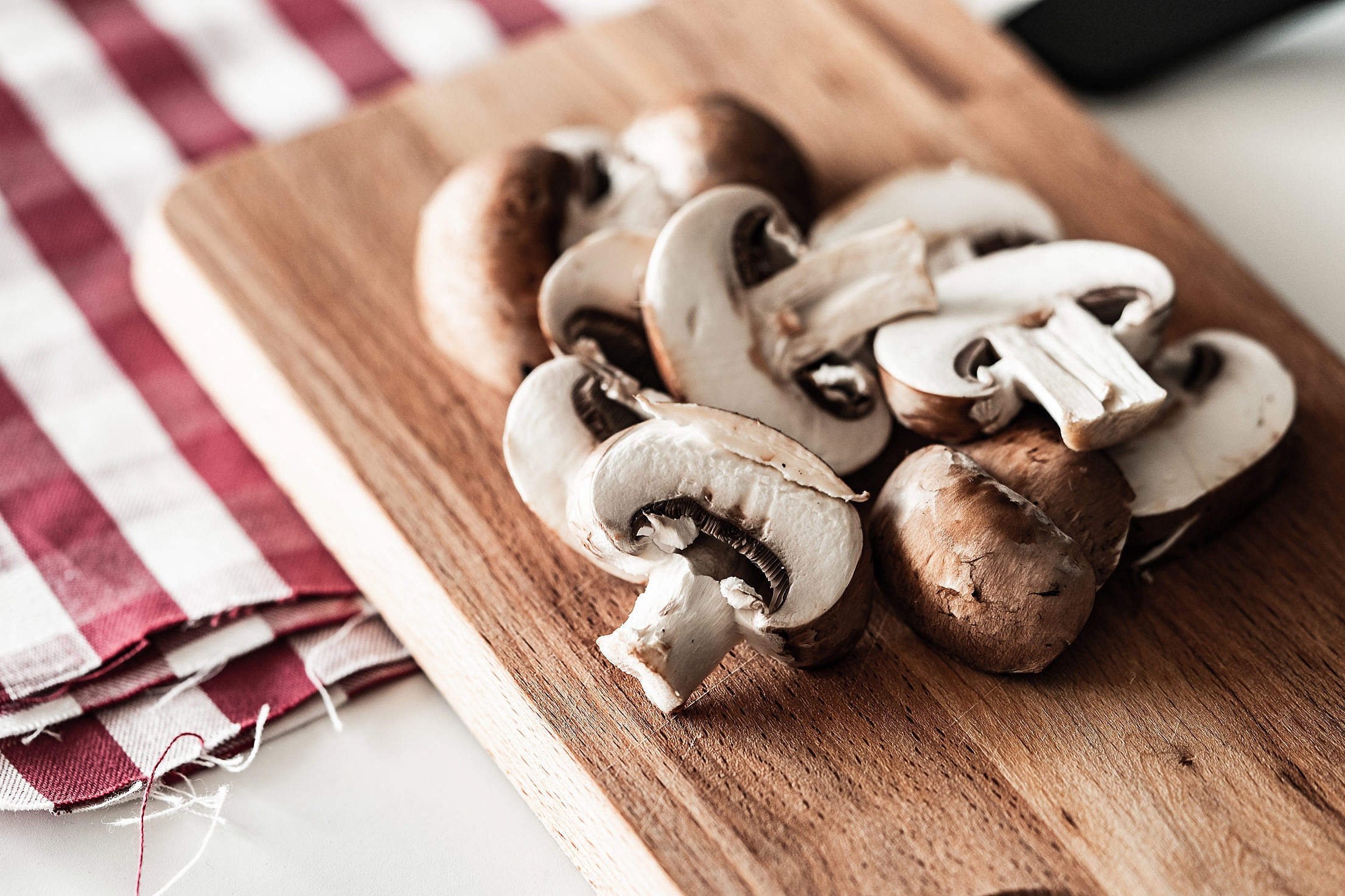 Slices of Mushrooms Free Stock Photo