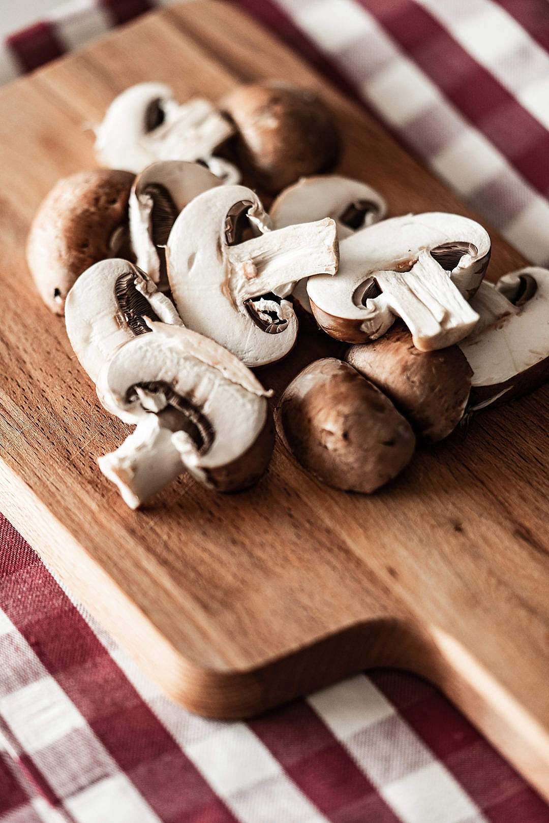 Download Slices of Mushrooms Vertical FREE Stock Photo