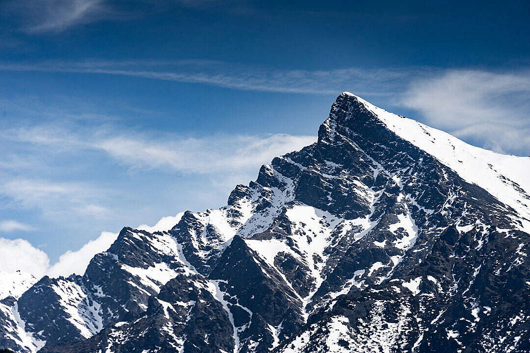 Download Snowy Top of Krivan Mountain FREE Stock Photo